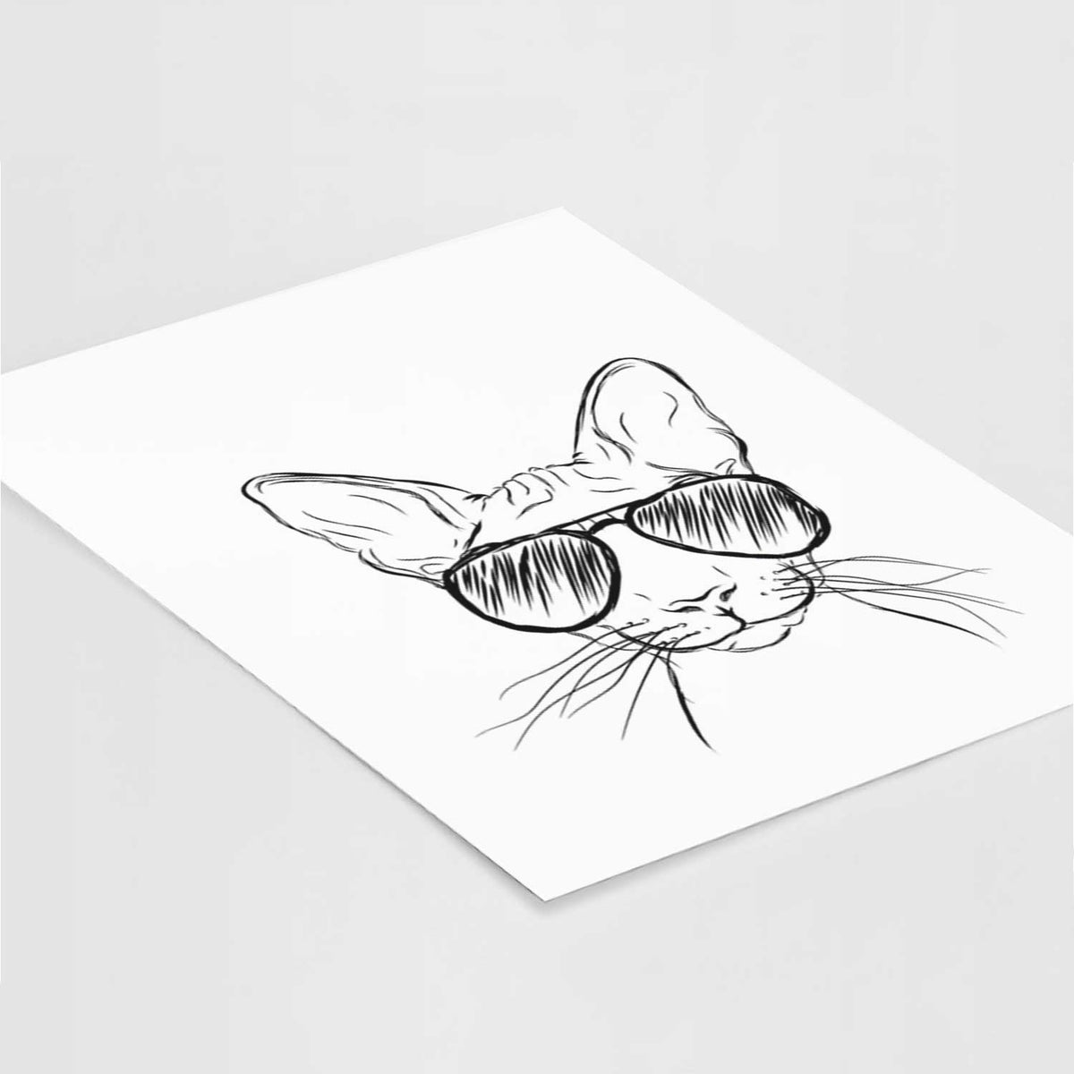 Sammy the Spinx Cat Art Print