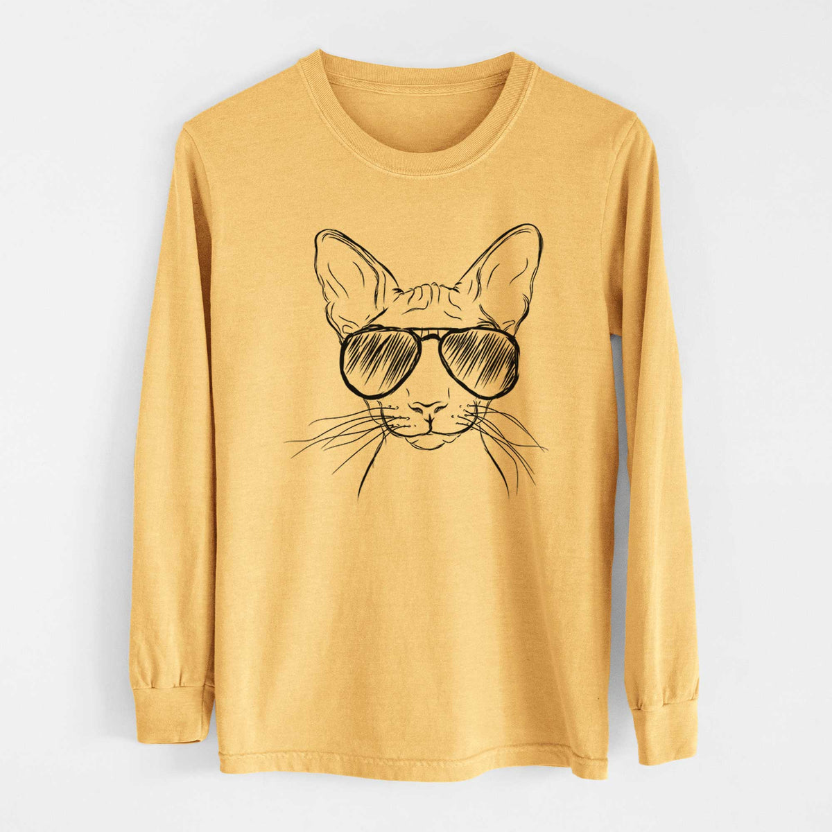Aviators Sammy the Spinx Cat - Heavyweight 100% Cotton Long Sleeve