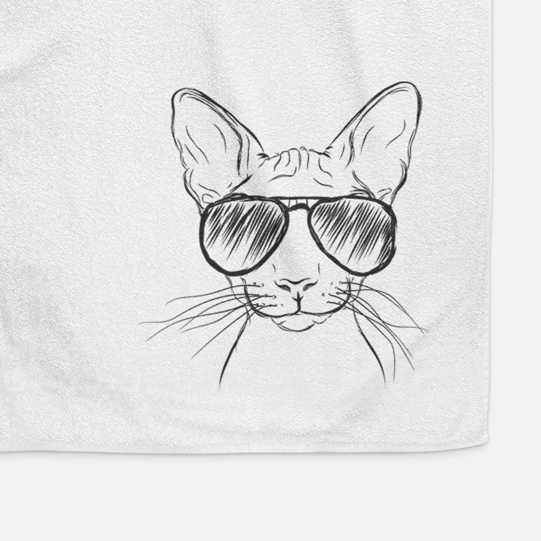 Sammy the Spinx Cat Decorative Hand Towel