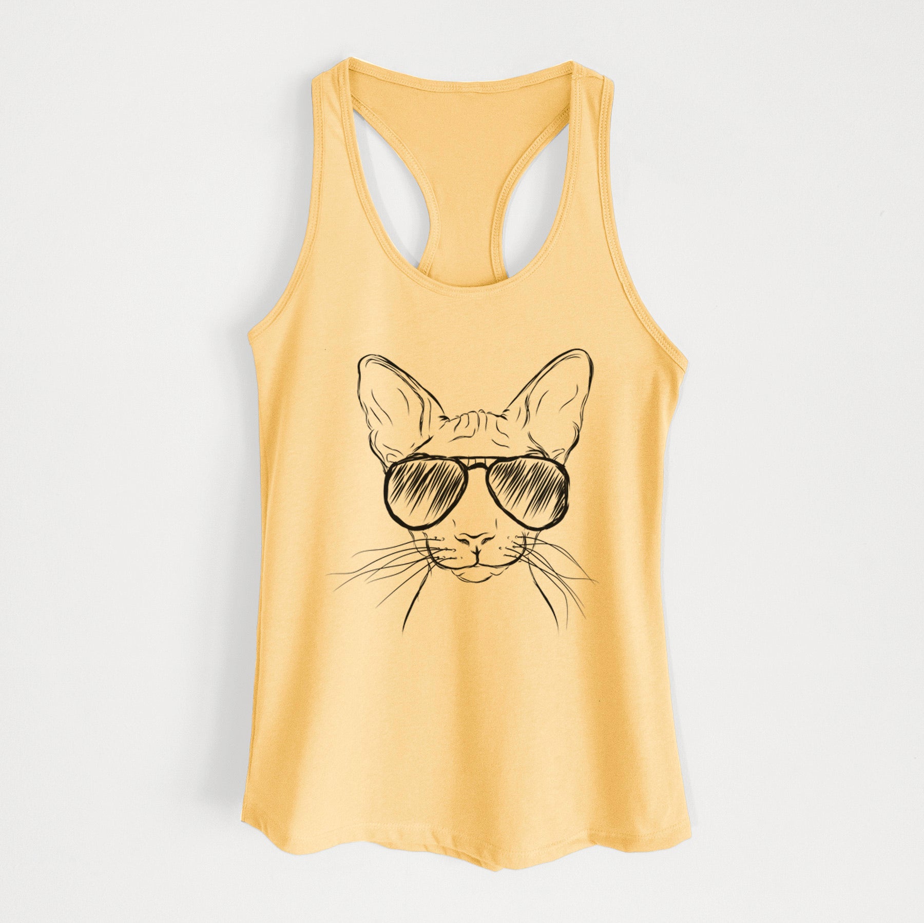 Sammy the Spinx Cat - Women's Racerback Tanktop