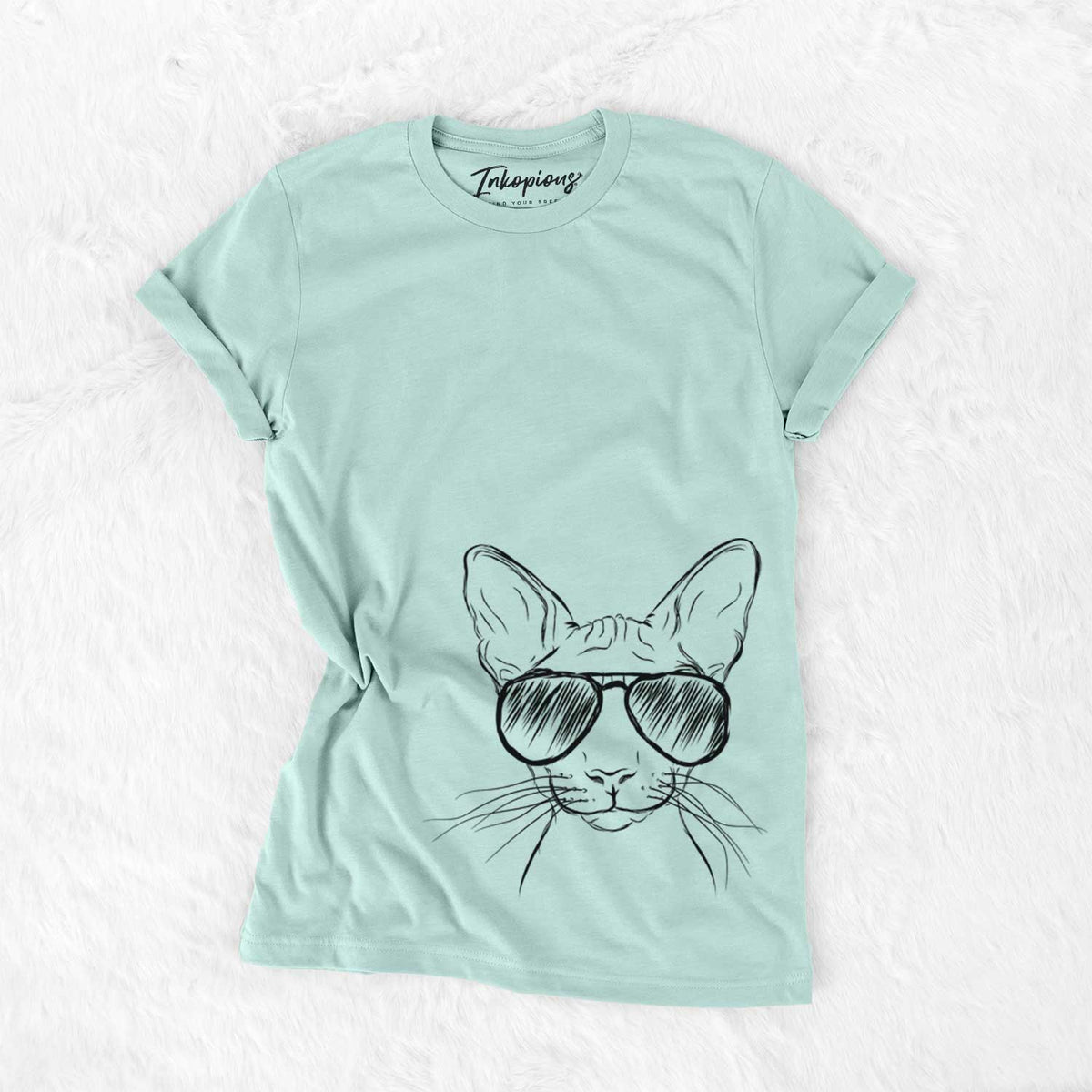 Aviator Sammy the Spinx Cat - Unisex Crewneck