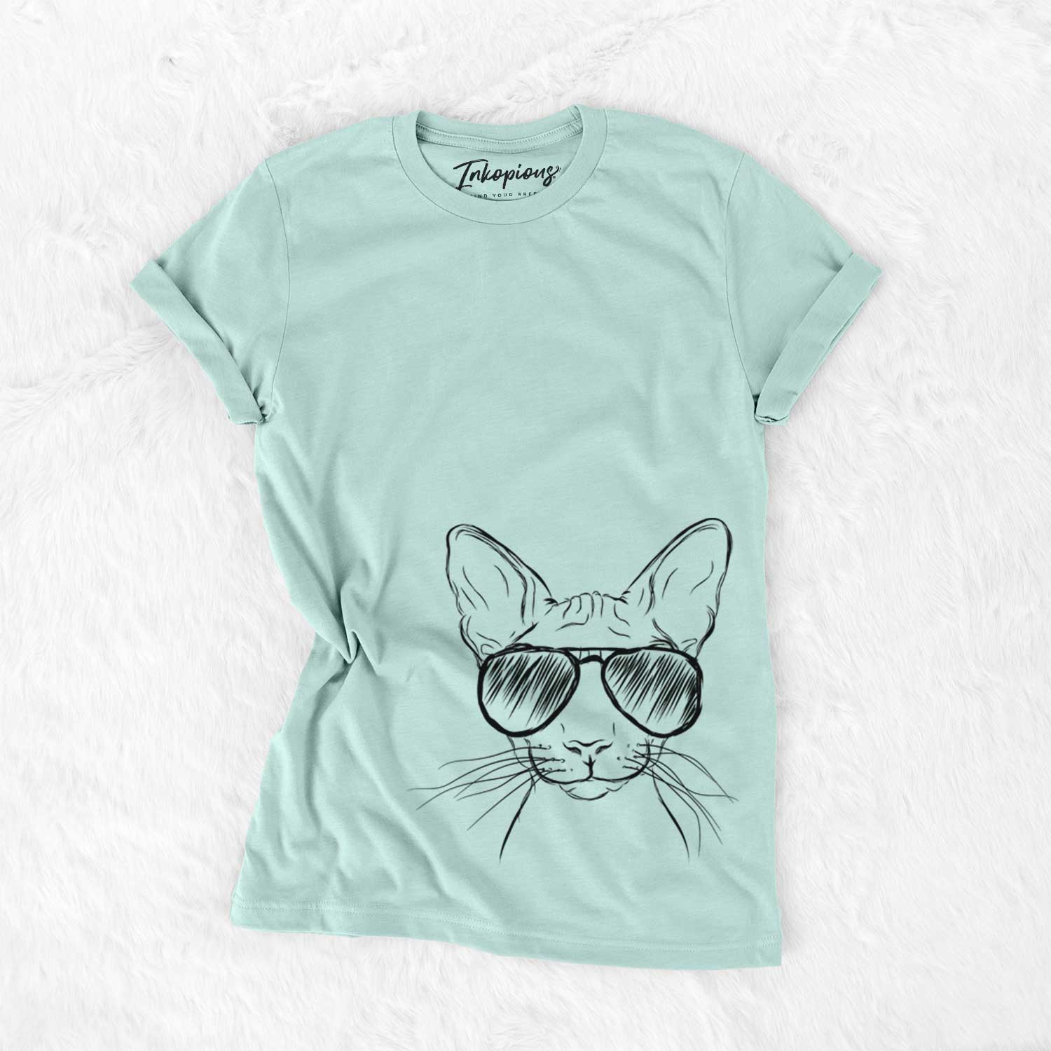 Aviator Sammy the Spinx Cat - Unisex Crewneck