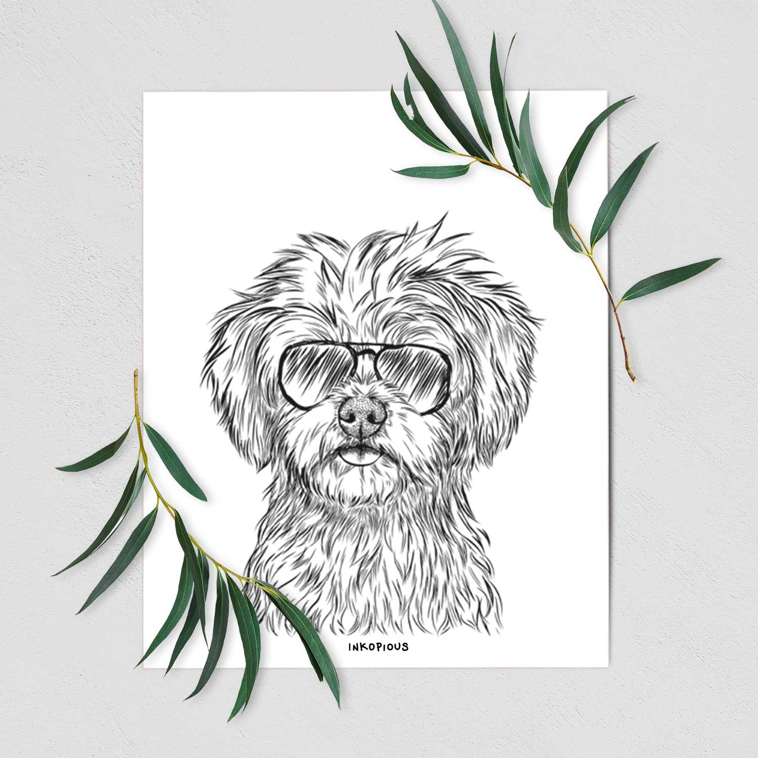 Sammy the Shorkie Art Print