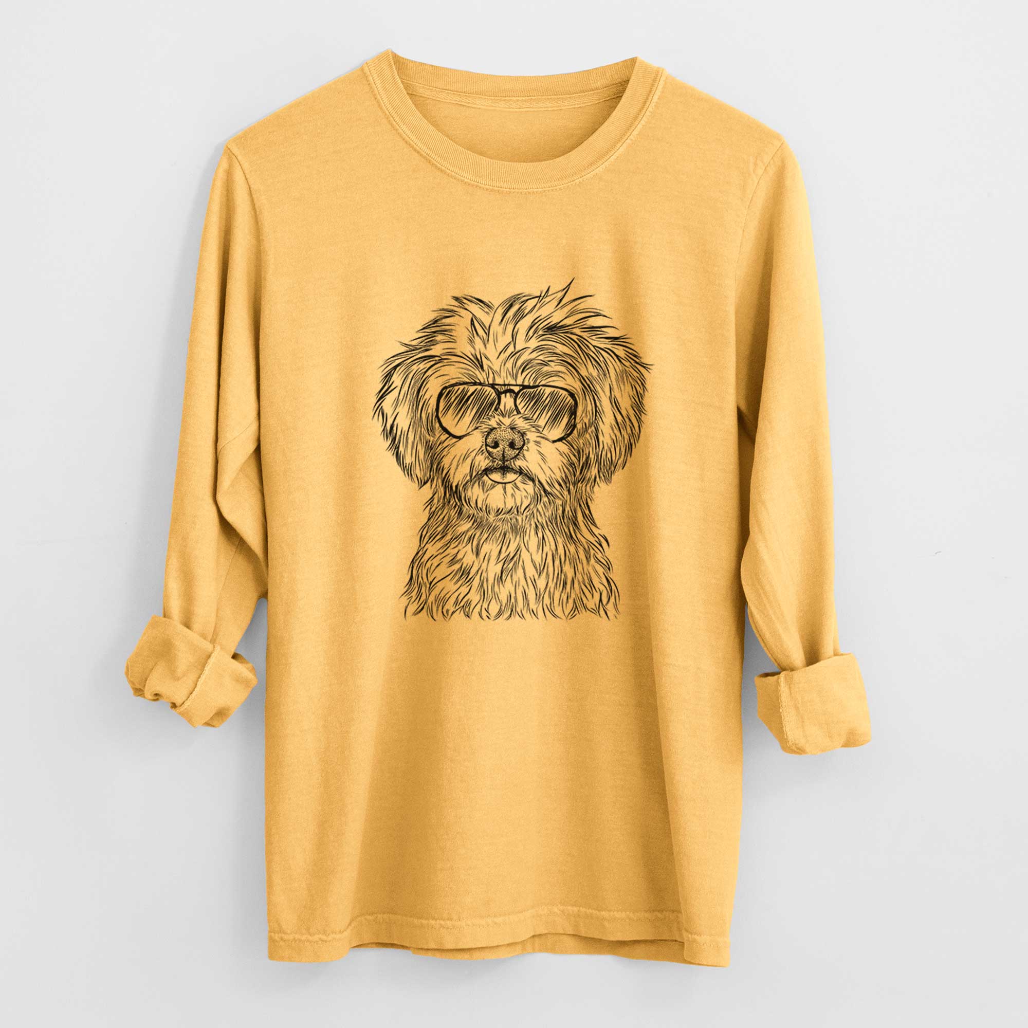 Aviators Sammy the Shorkie - Heavyweight 100% Cotton Long Sleeve