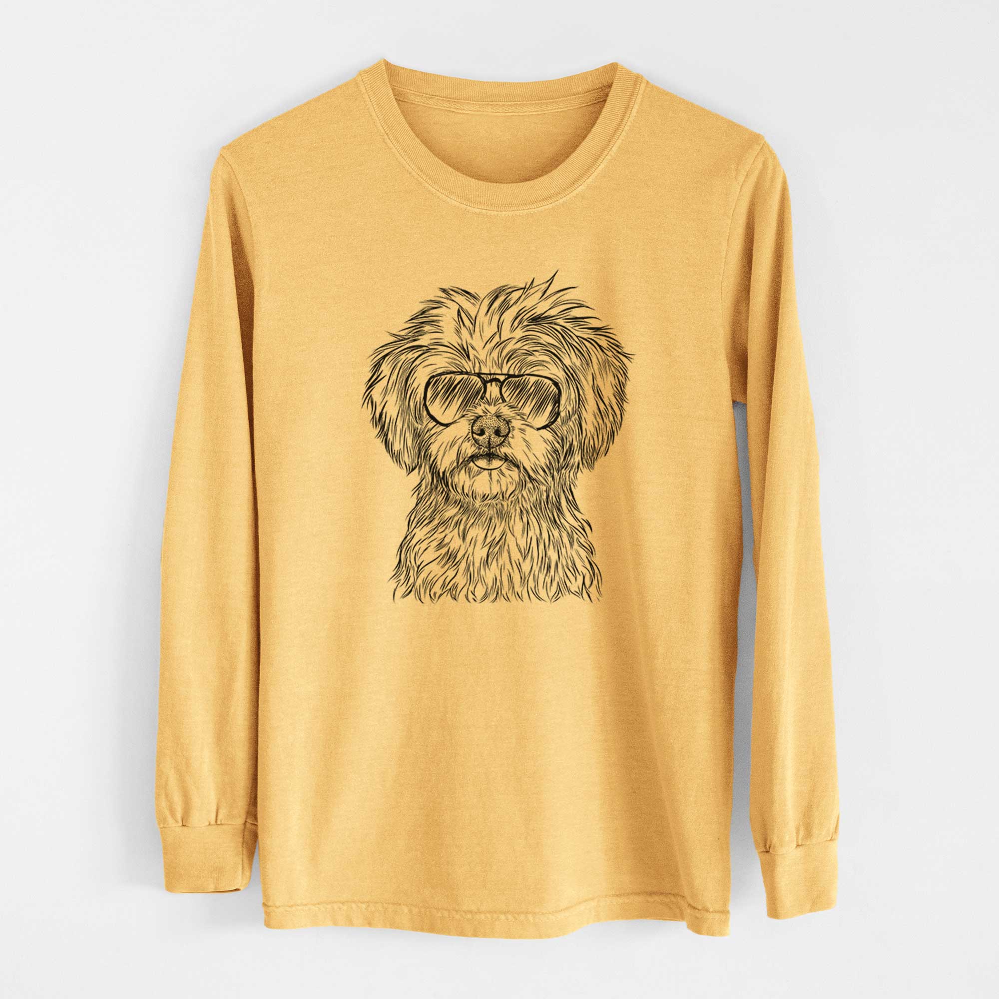 Aviators Sammy the Shorkie - Heavyweight 100% Cotton Long Sleeve