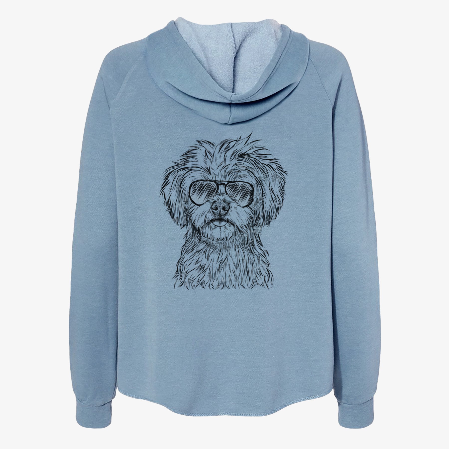 Sammy the Shorkie - Women's Cali Wave Zip-Up Sweatshirt