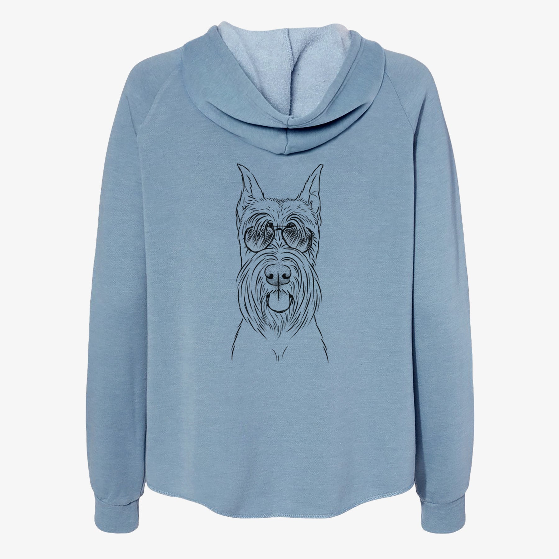 Samuel the Standard Schnauzer - Women's Cali Wave Zip-Up Sweatshirt