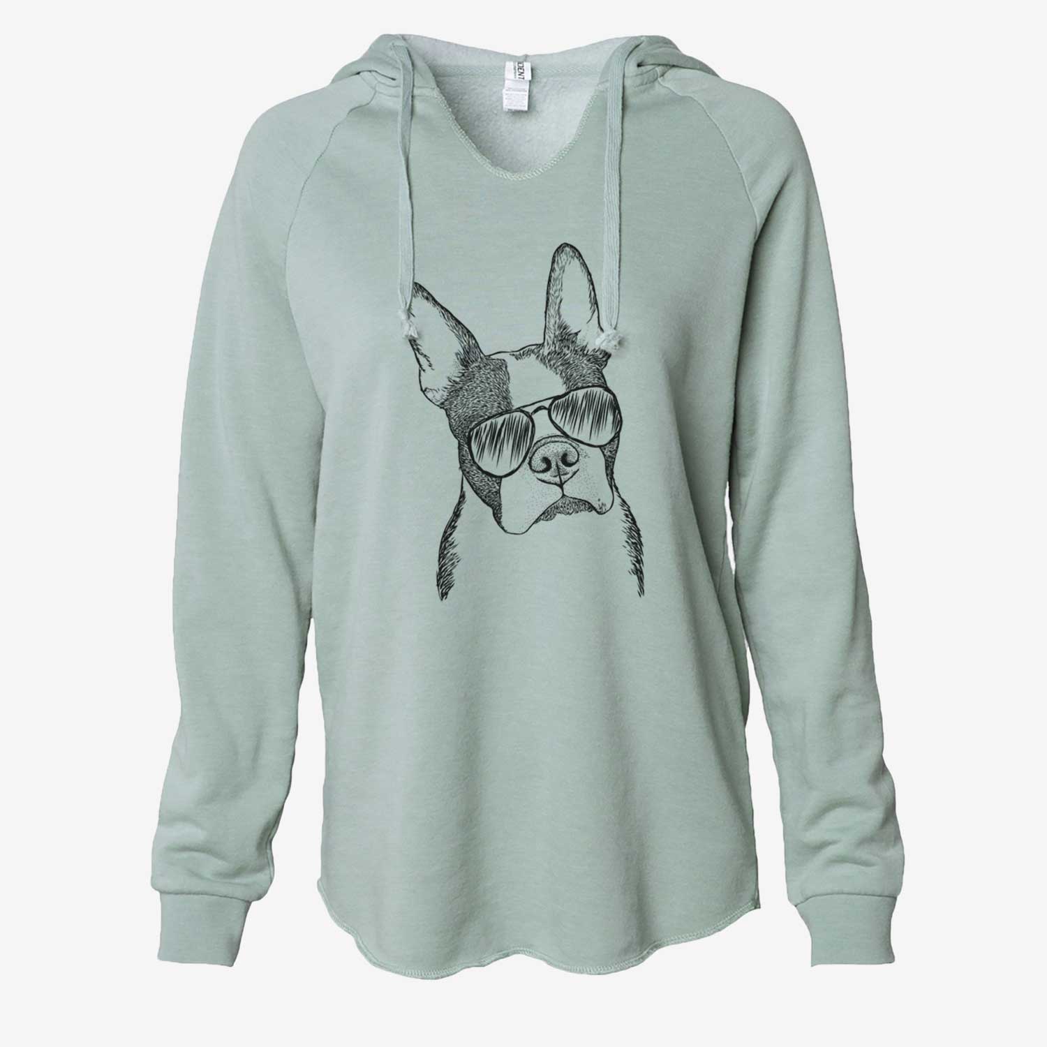 Samuel the Boston Terrier - Cali Wave Hooded Sweatshirt