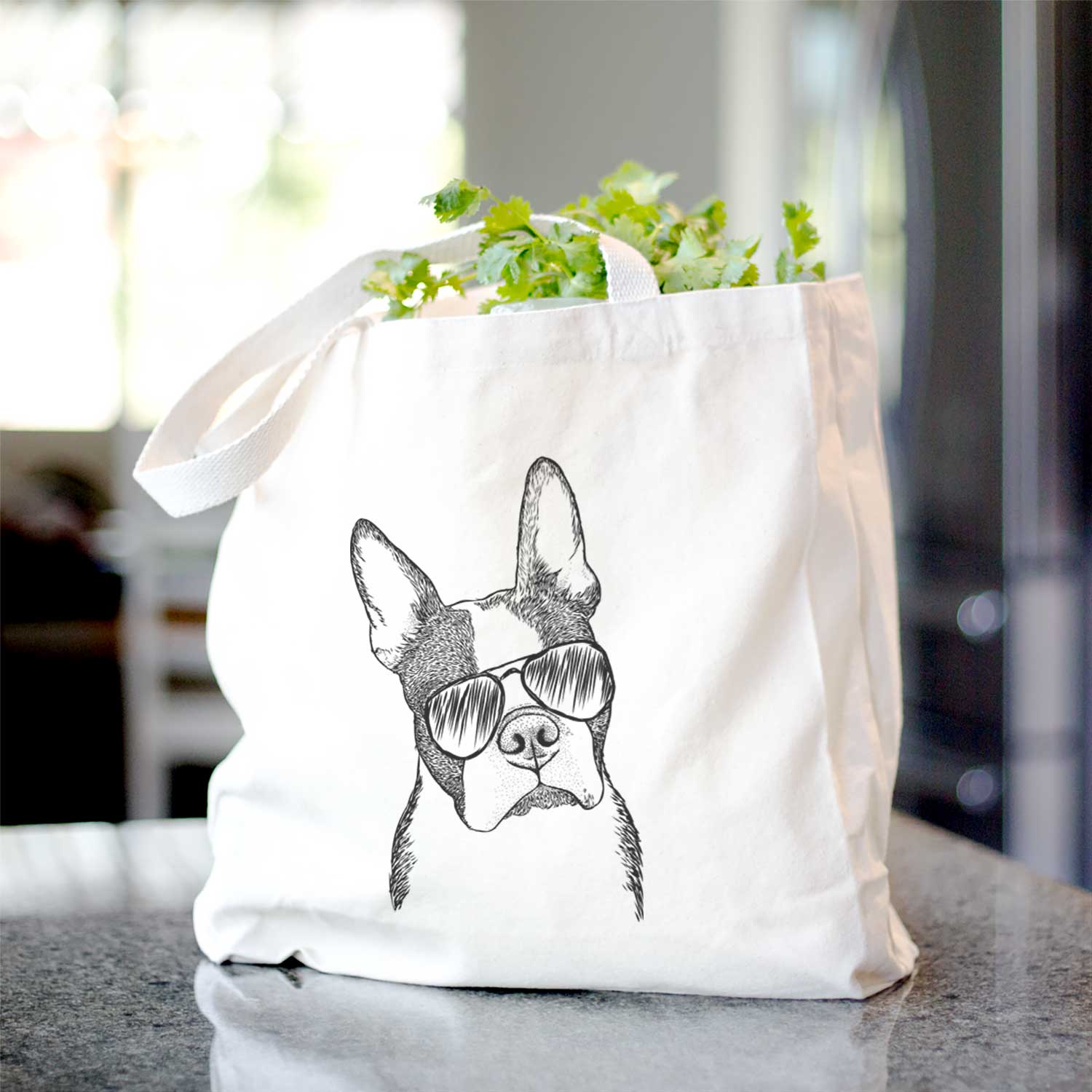 Samuel the Boston Terrier - Tote Bag