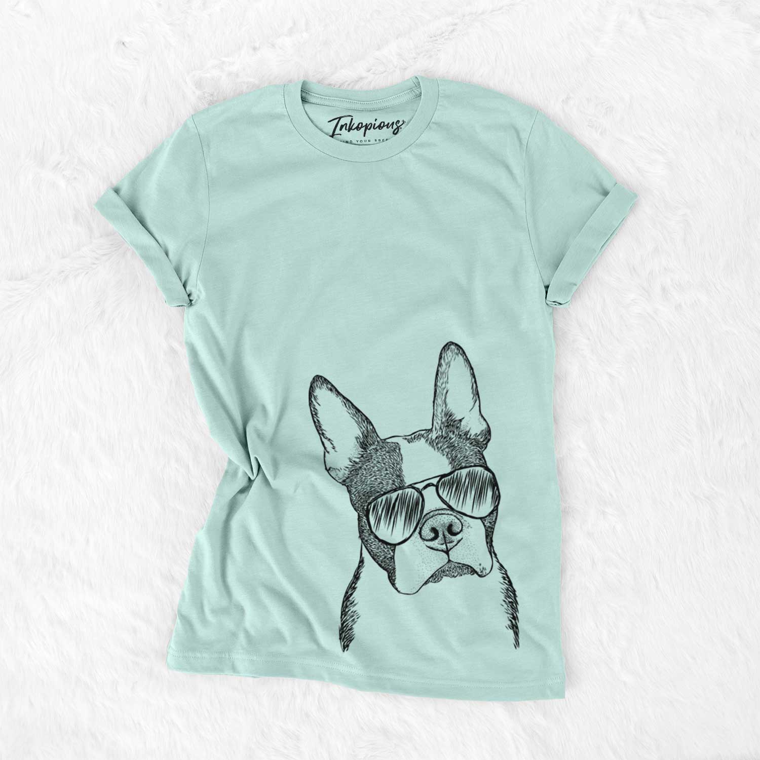 Aviator Samuel the Boston Terrier - Unisex Crewneck