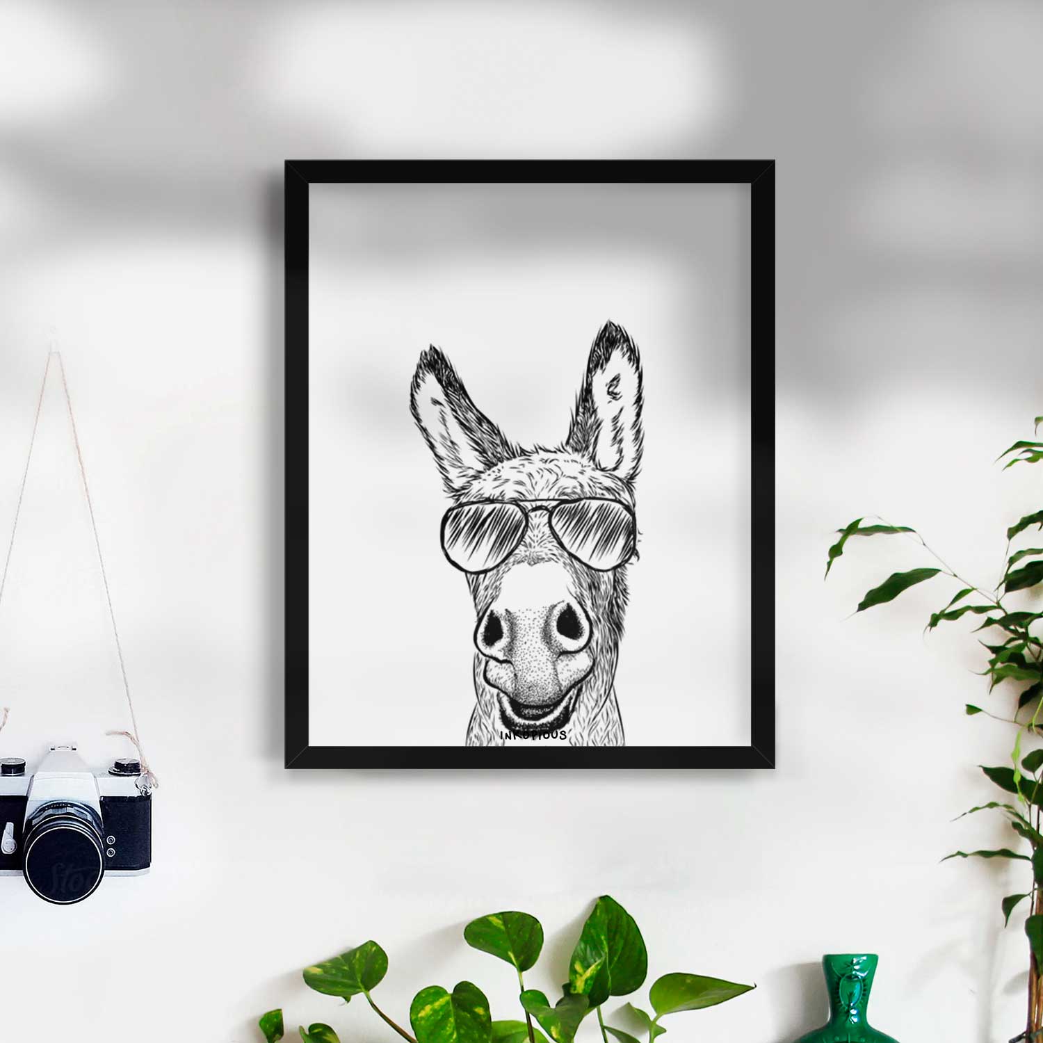 Samule the Donkey Art Print