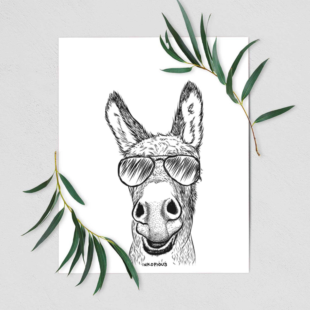 Samule the Donkey Art Print