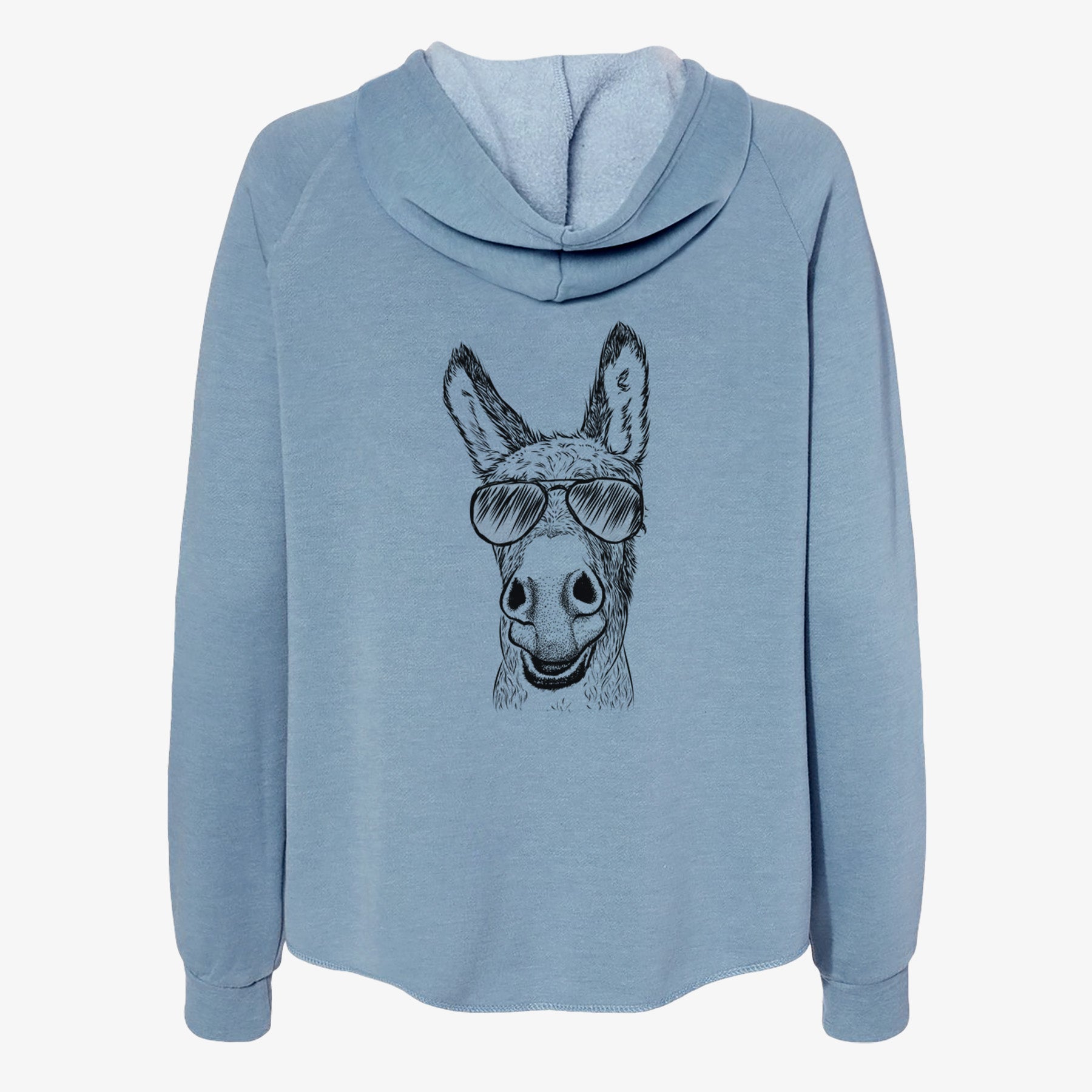 Samule the Donkey - Women's Cali Wave Zip-Up Sweatshirt