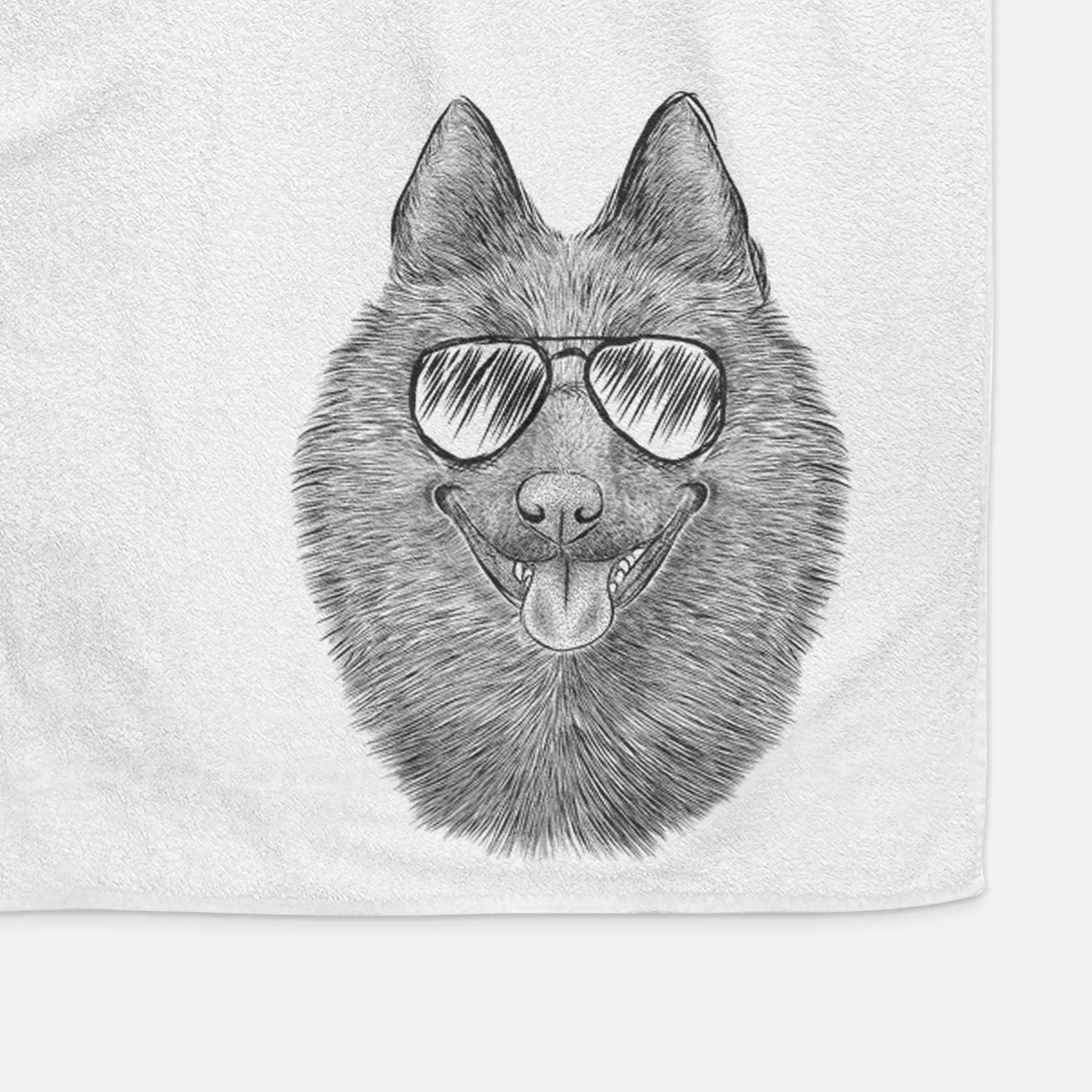 Sander the Schipperke Decorative Hand Towel