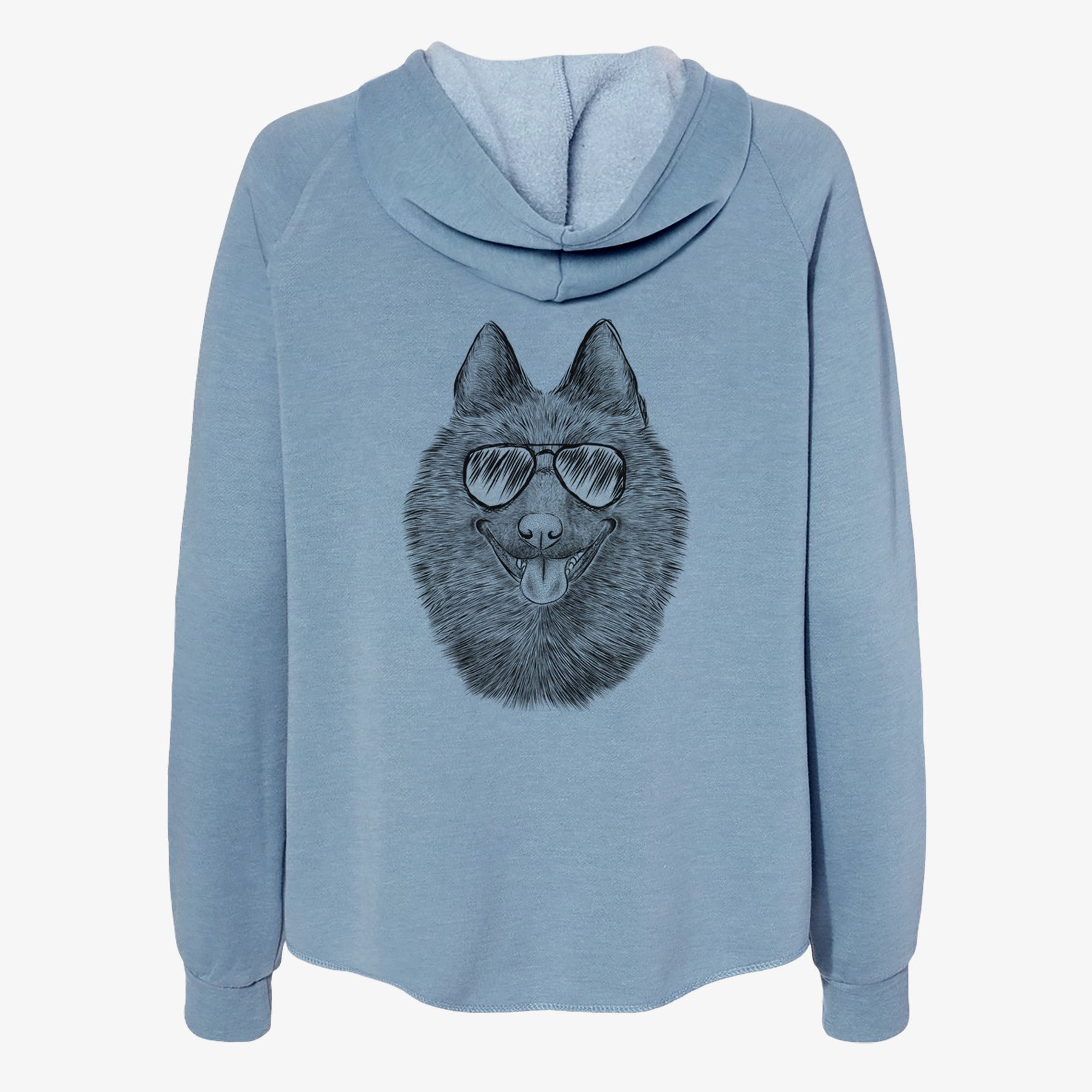 Sander the Schipperke - Women's Cali Wave Zip-Up Sweatshirt