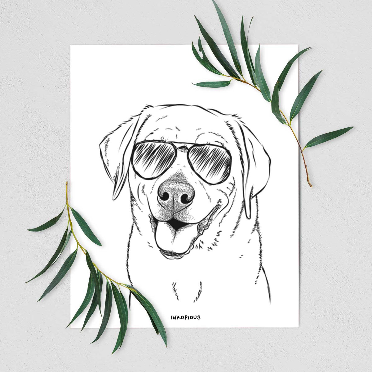 Sanford the Labrador Retriever Art Print