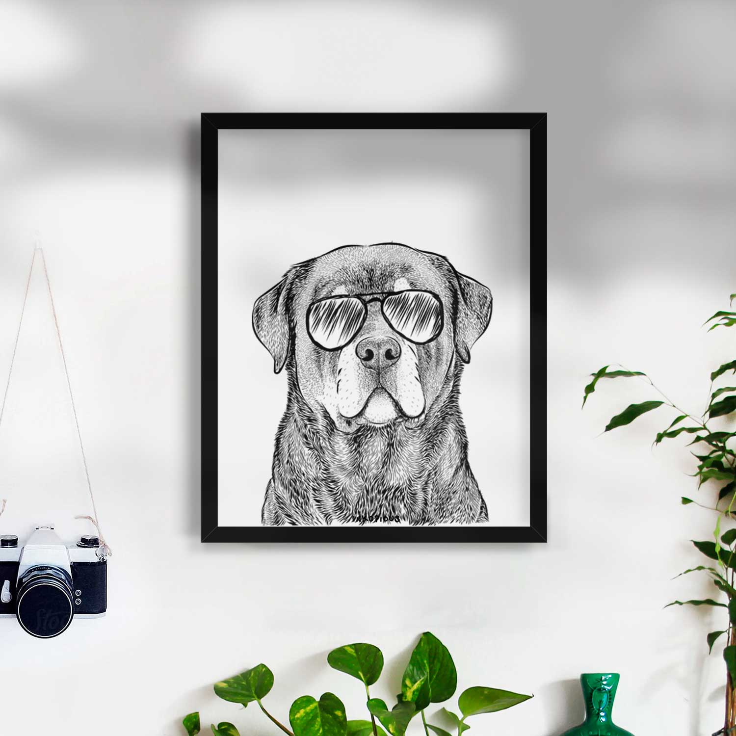 Sarge the Rottweiler Art Print
