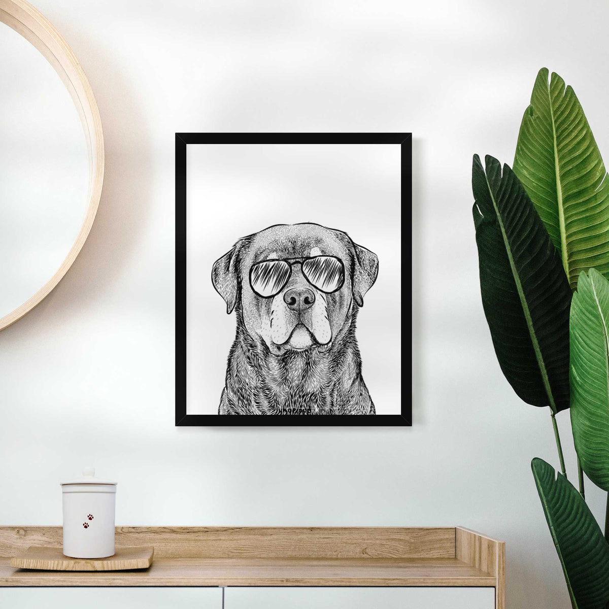 Sarge the Rottweiler Art Print