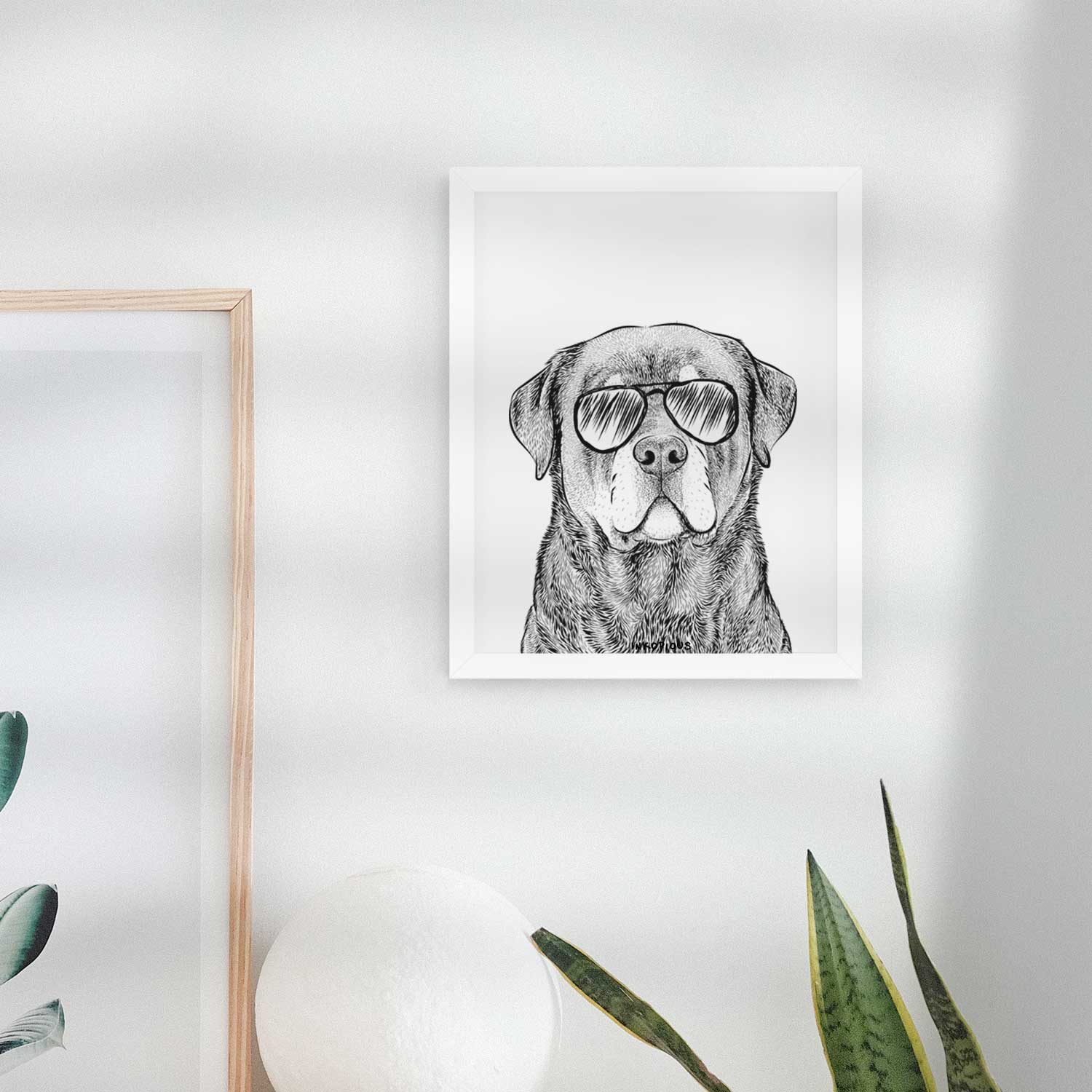 Sarge the Rottweiler Art Print