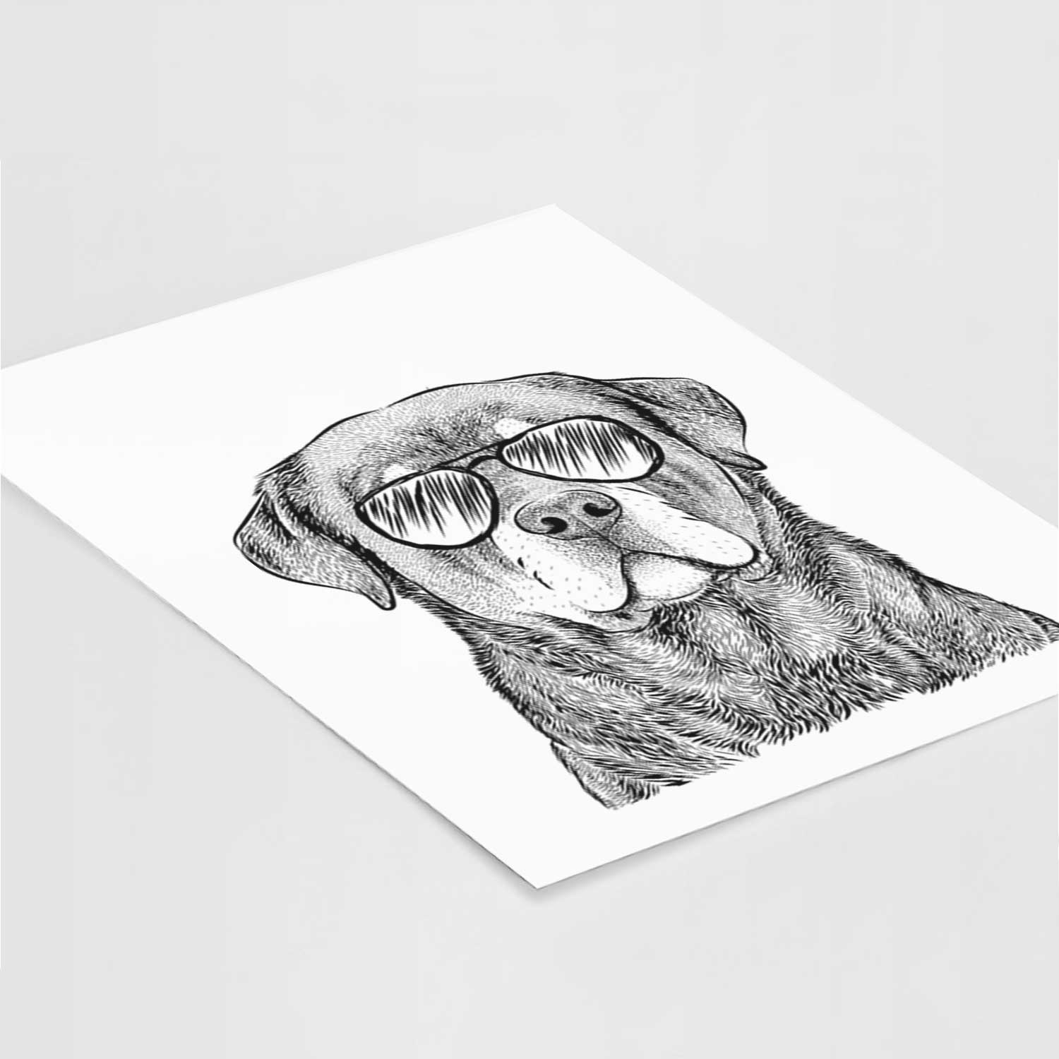 Sarge the Rottweiler Art Print