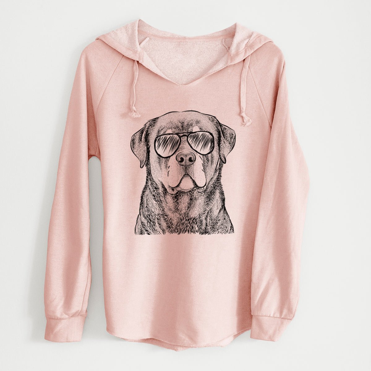 Aviator Sarge the Rottweiler - Cali Wave Hooded Sweatshirt