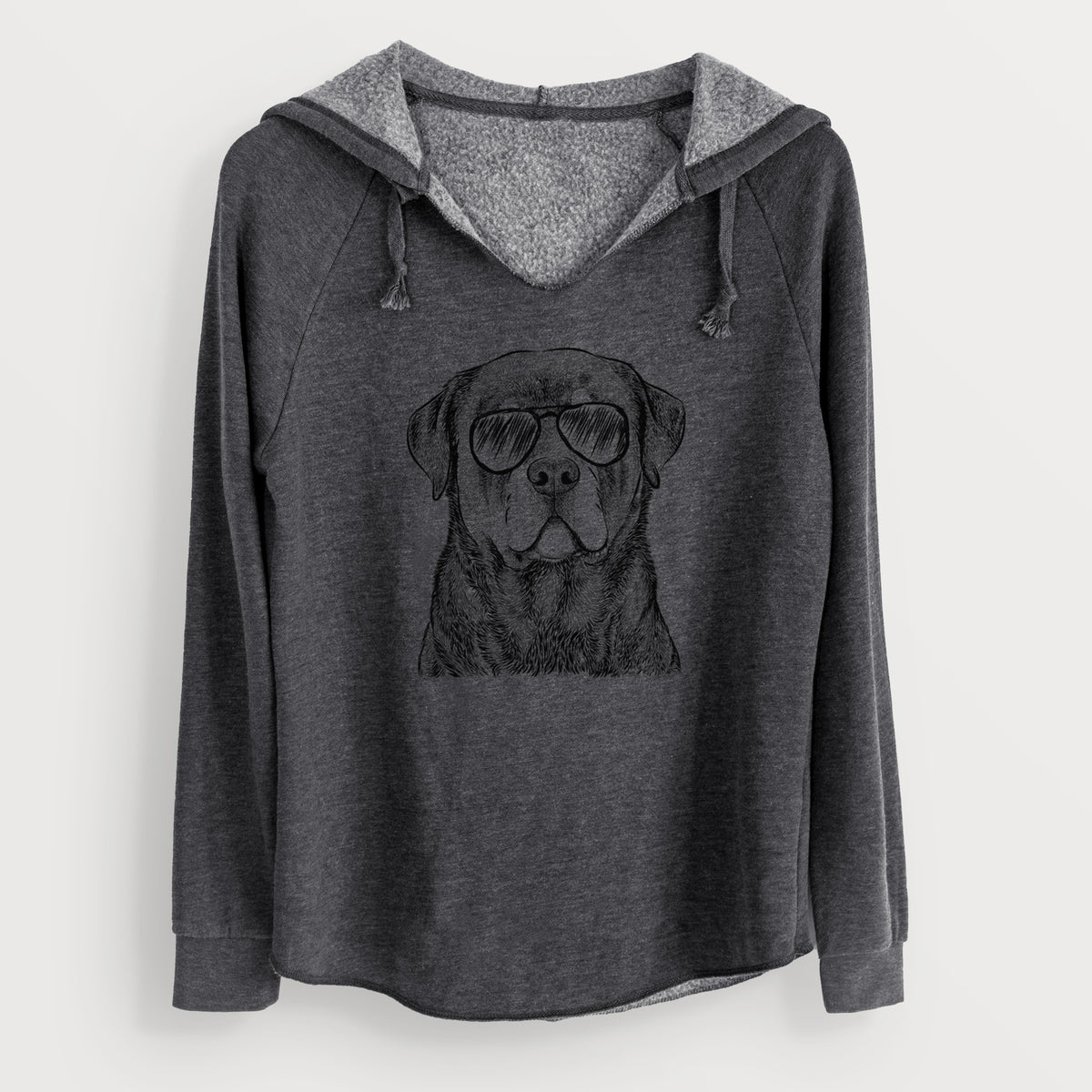 Aviator Sarge the Rottweiler - Cali Wave Hooded Sweatshirt