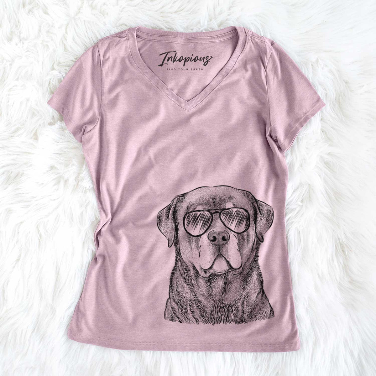 Sarge the Rottweiler - Women's V-neck Shirt