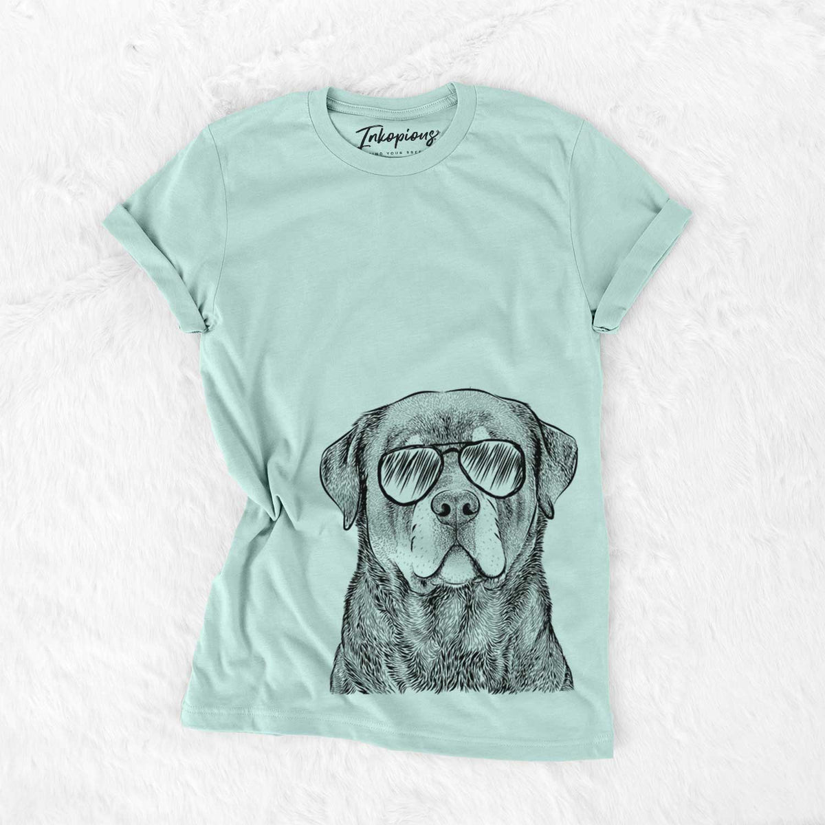 Aviator Sarge the Rottweiler - Unisex Crewneck