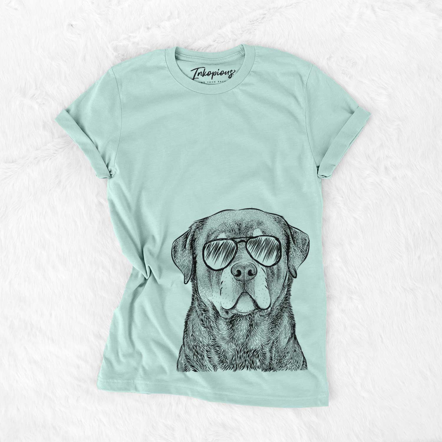 Aviator Sarge the Rottweiler - Unisex Crewneck