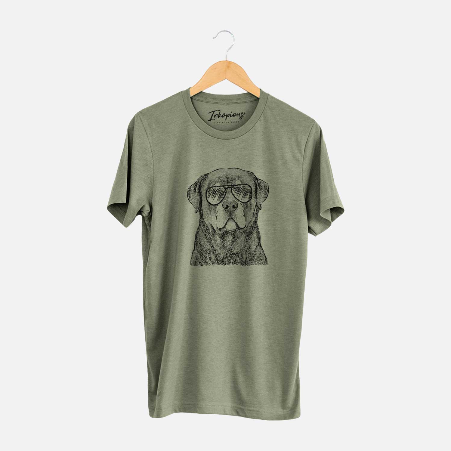 Aviator Sarge the Rottweiler - Unisex Crewneck