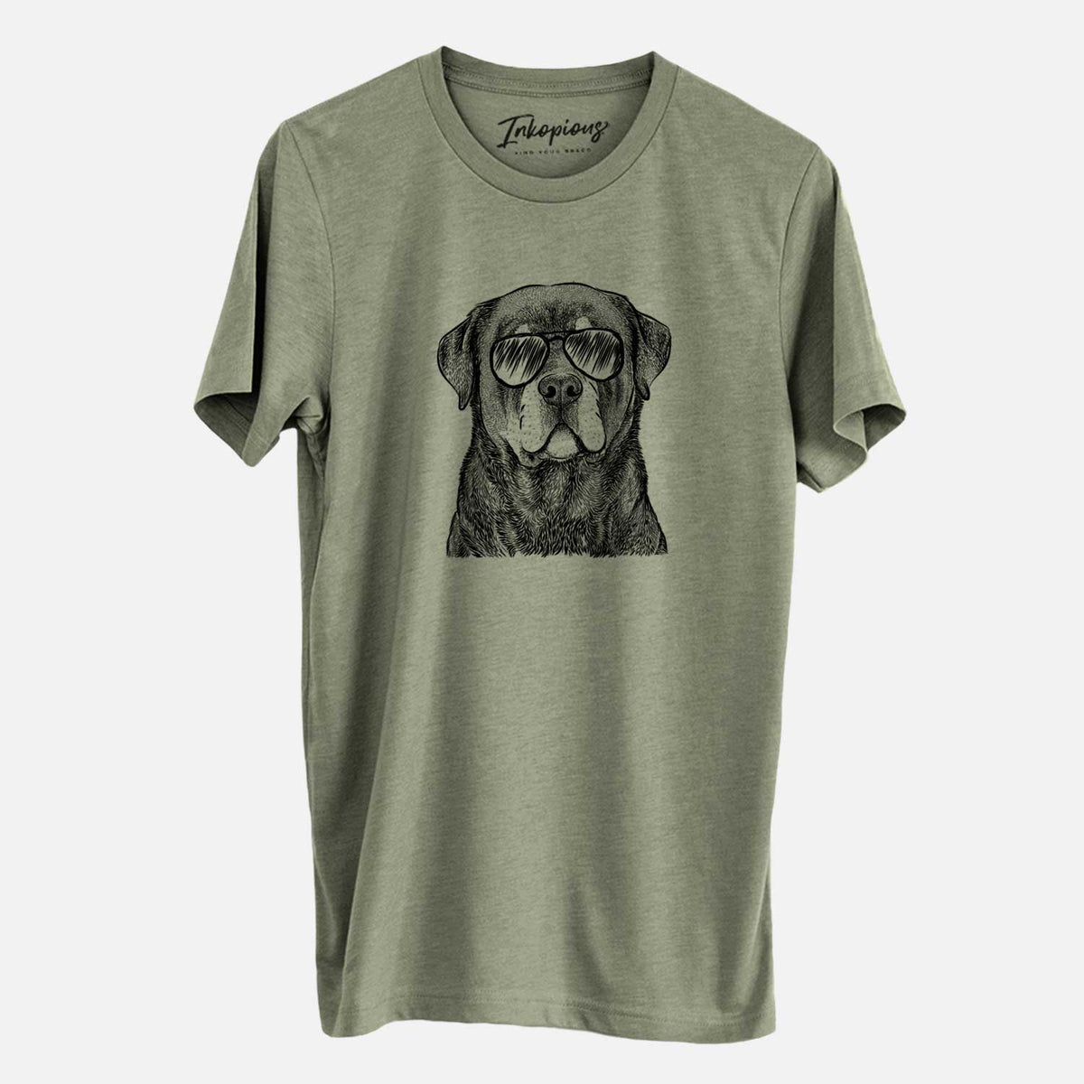 Aviator Sarge the Rottweiler - Unisex Crewneck