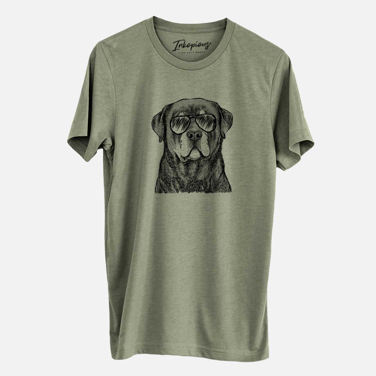 Aviator Sarge the Rottweiler - Unisex Crewneck