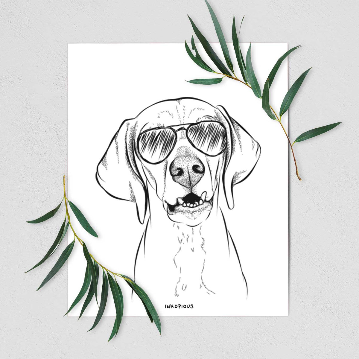 Sarge the Vizsla Art Print