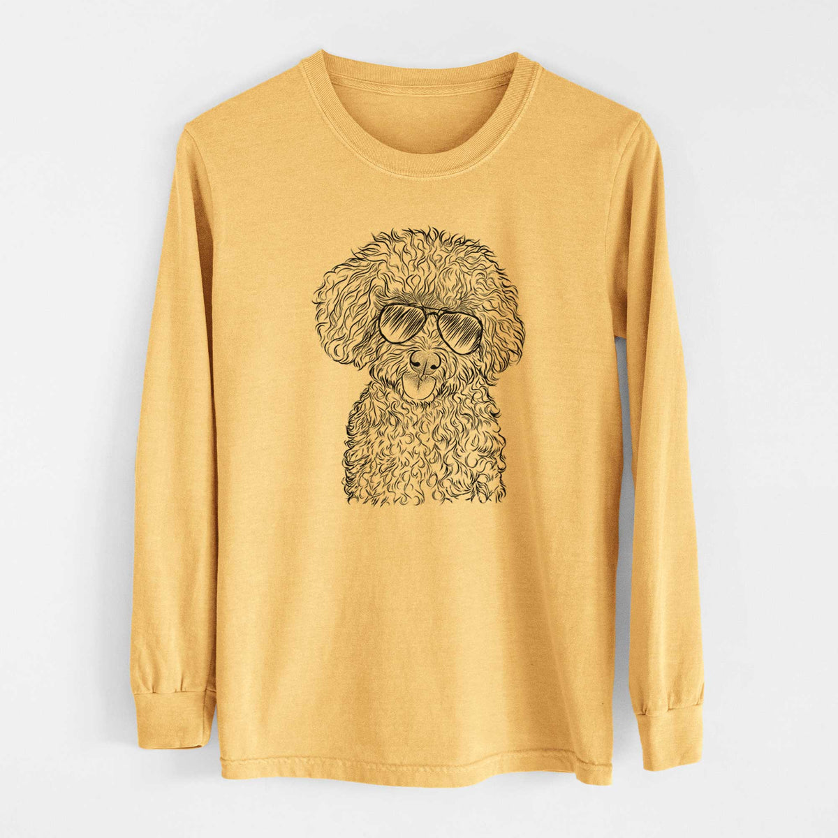 Aviators Satsu the Micro Teacup Poodle - Heavyweight 100% Cotton Long Sleeve