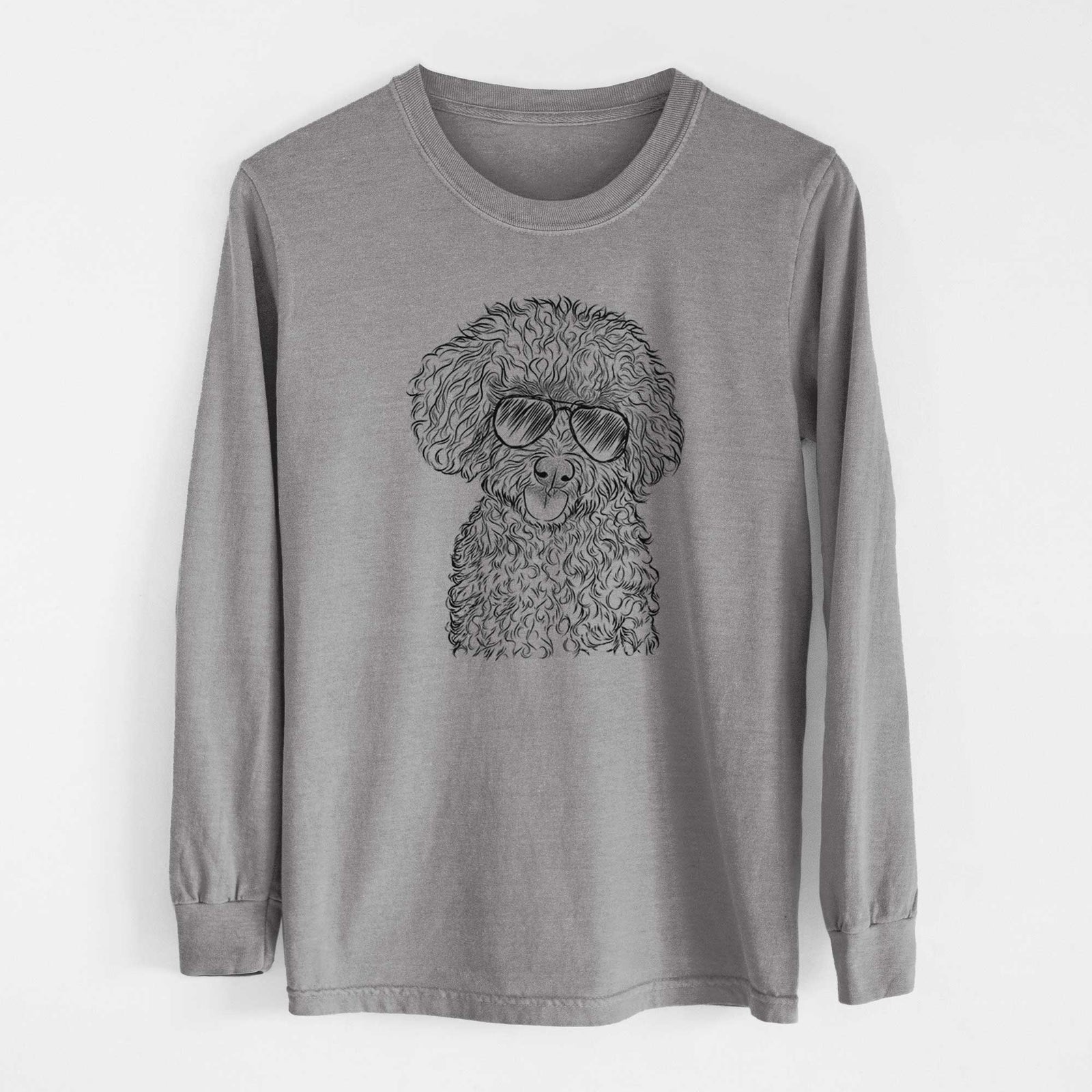 Aviators Satsu the Micro Teacup Poodle - Heavyweight 100% Cotton Long Sleeve
