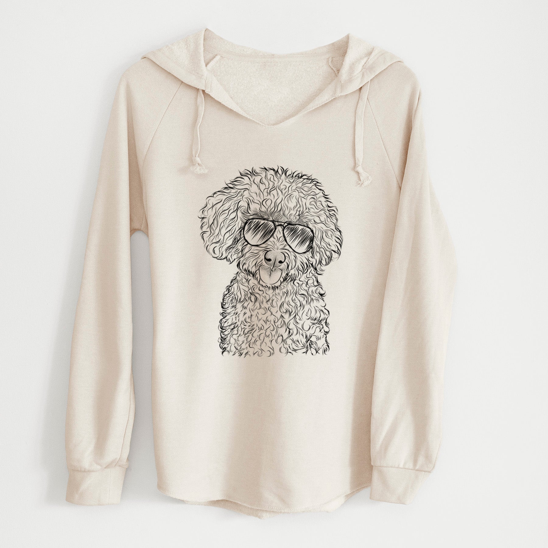 Aviator Satsu the Micro Teacup Poodle - Cali Wave Hooded Sweatshirt