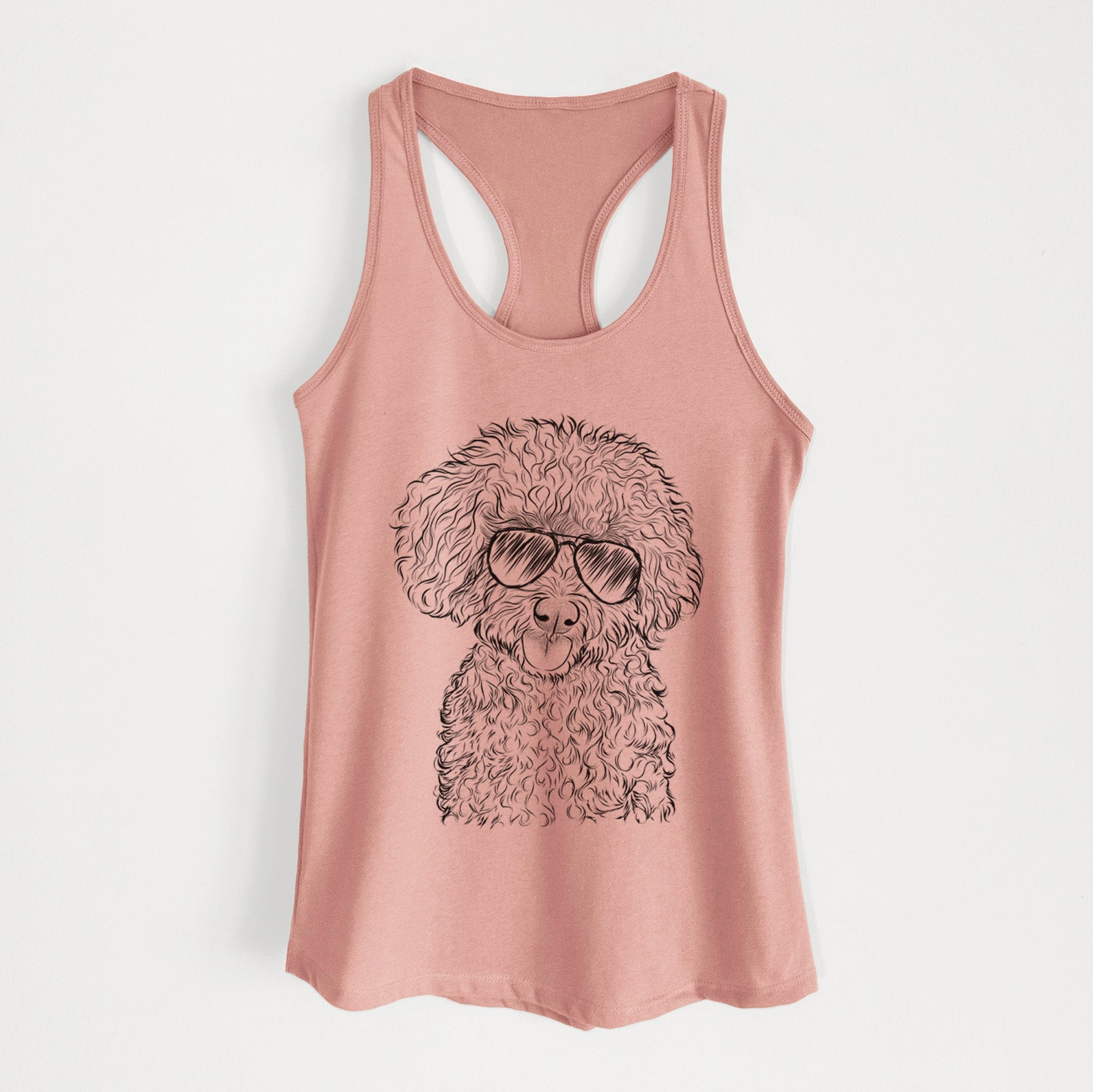 Satsu the Micro Teacup Poodle - Women's Racerback Tanktop