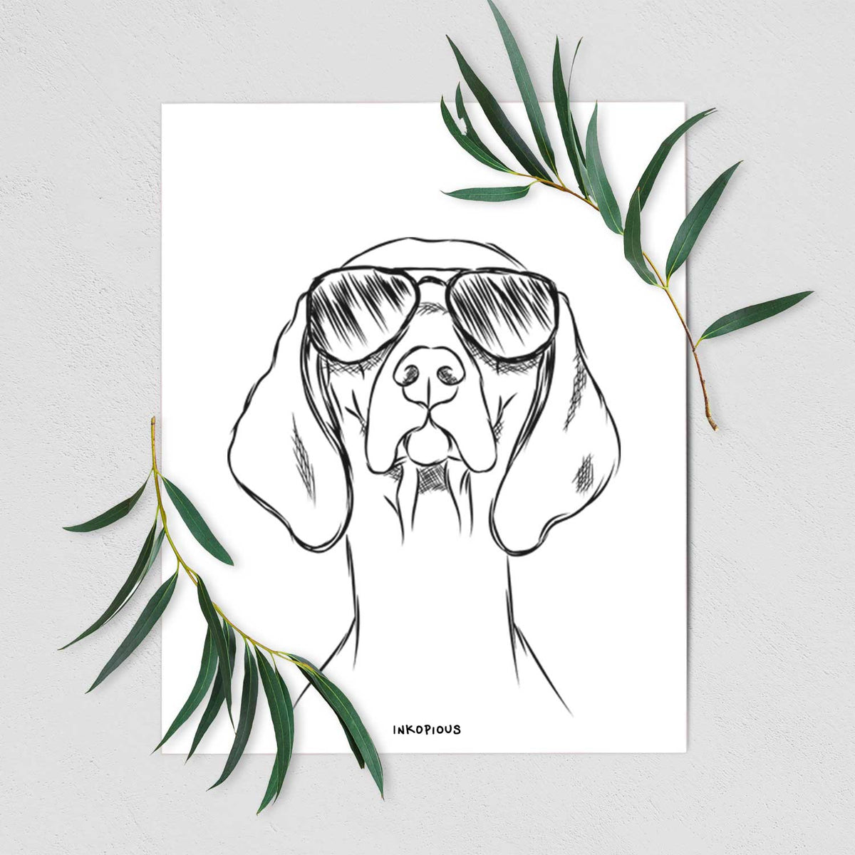 Sawyer the Vizsla Art Print
