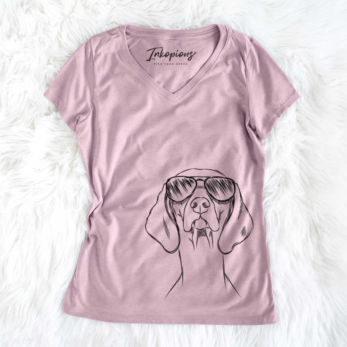 Sawyer the Vizsla - Women's V-neck Shirt