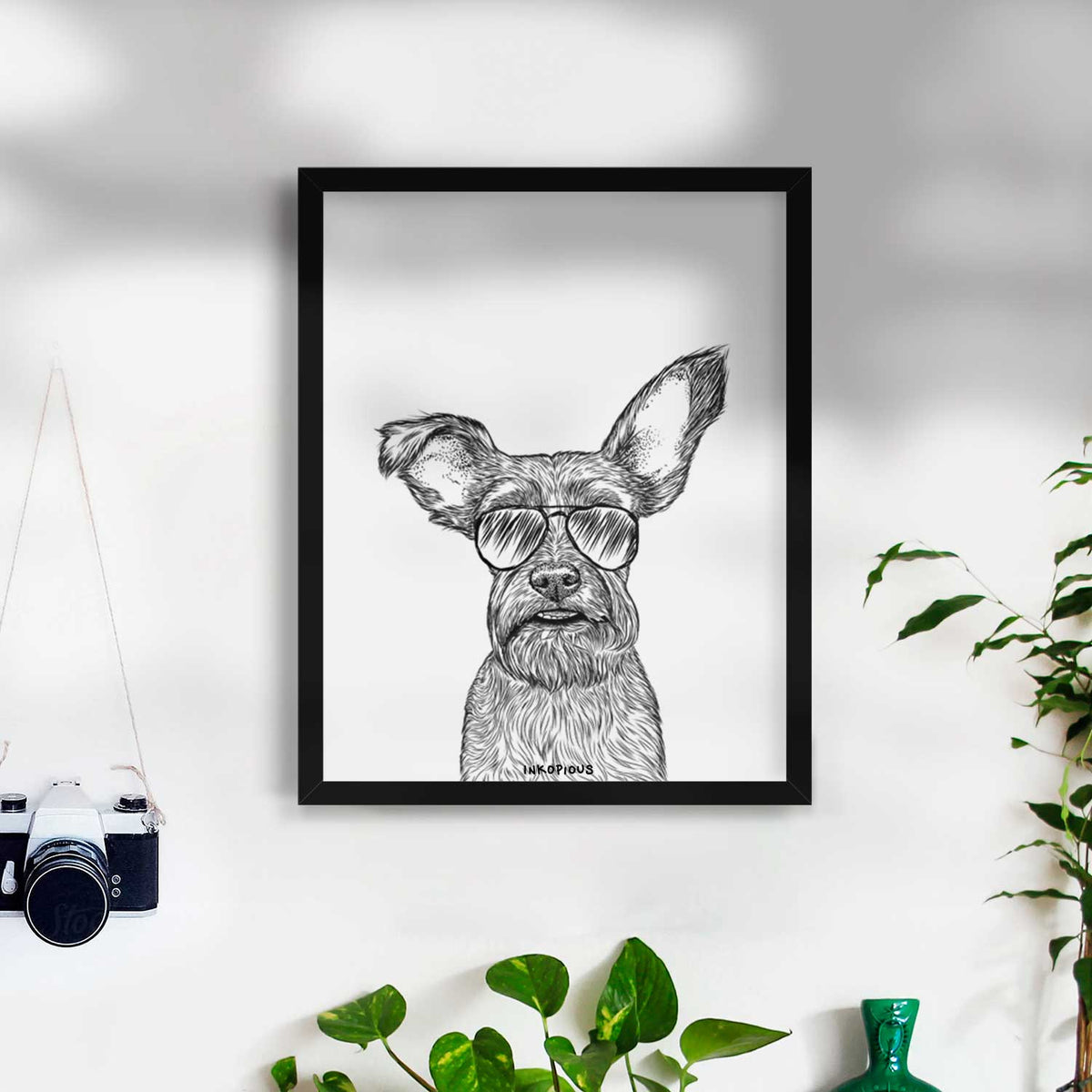Sawyer the Snorkie Art Print
