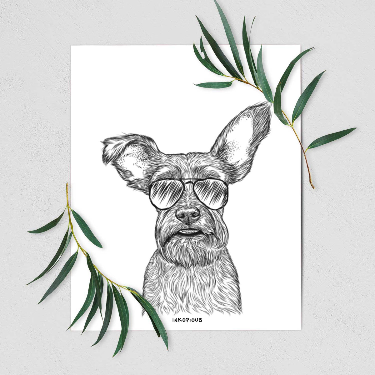 Sawyer the Snorkie Art Print