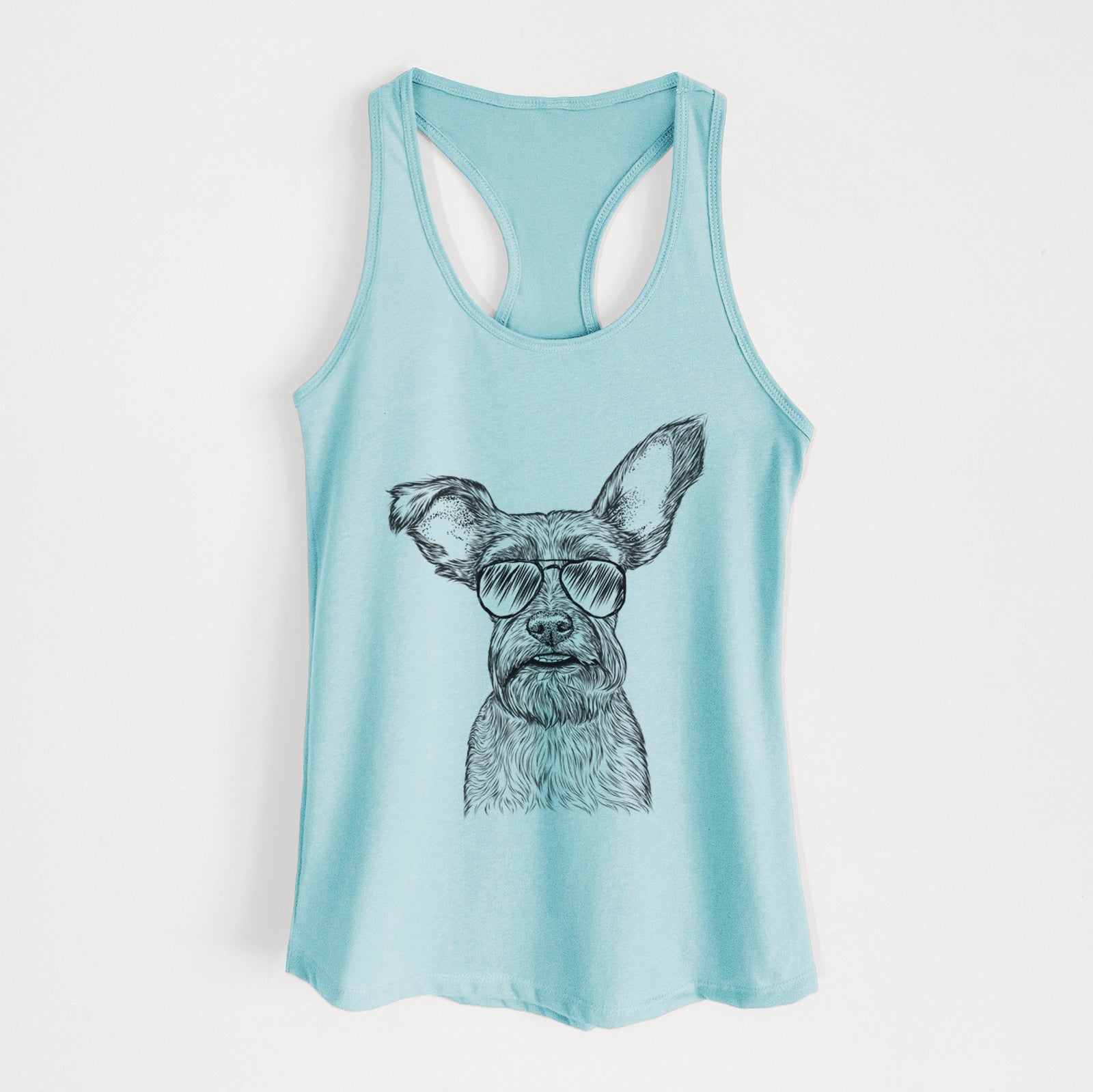 Sawyer the Snorkie - Women's Racerback Tanktop