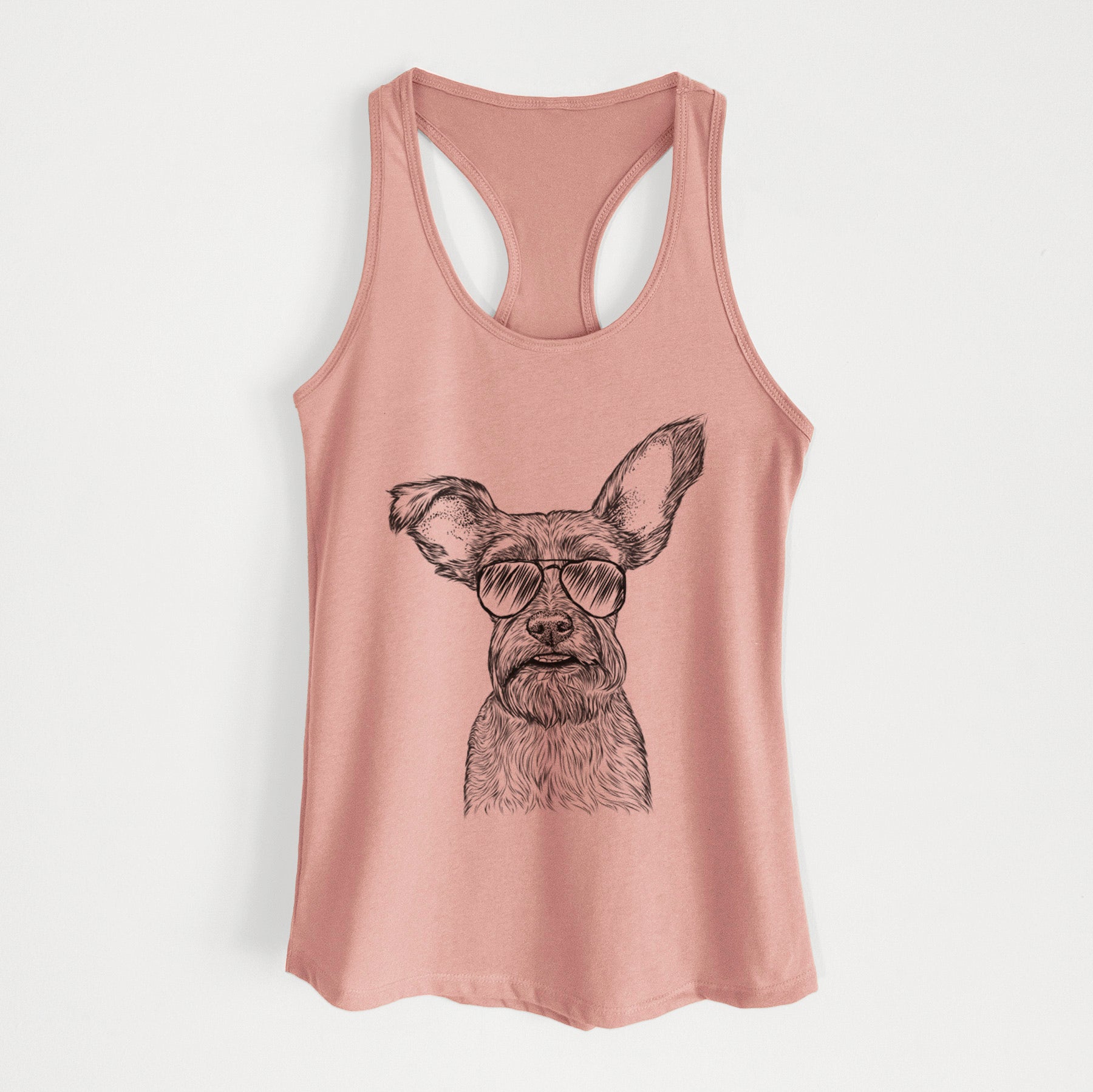 Sawyer the Snorkie - Women's Racerback Tanktop