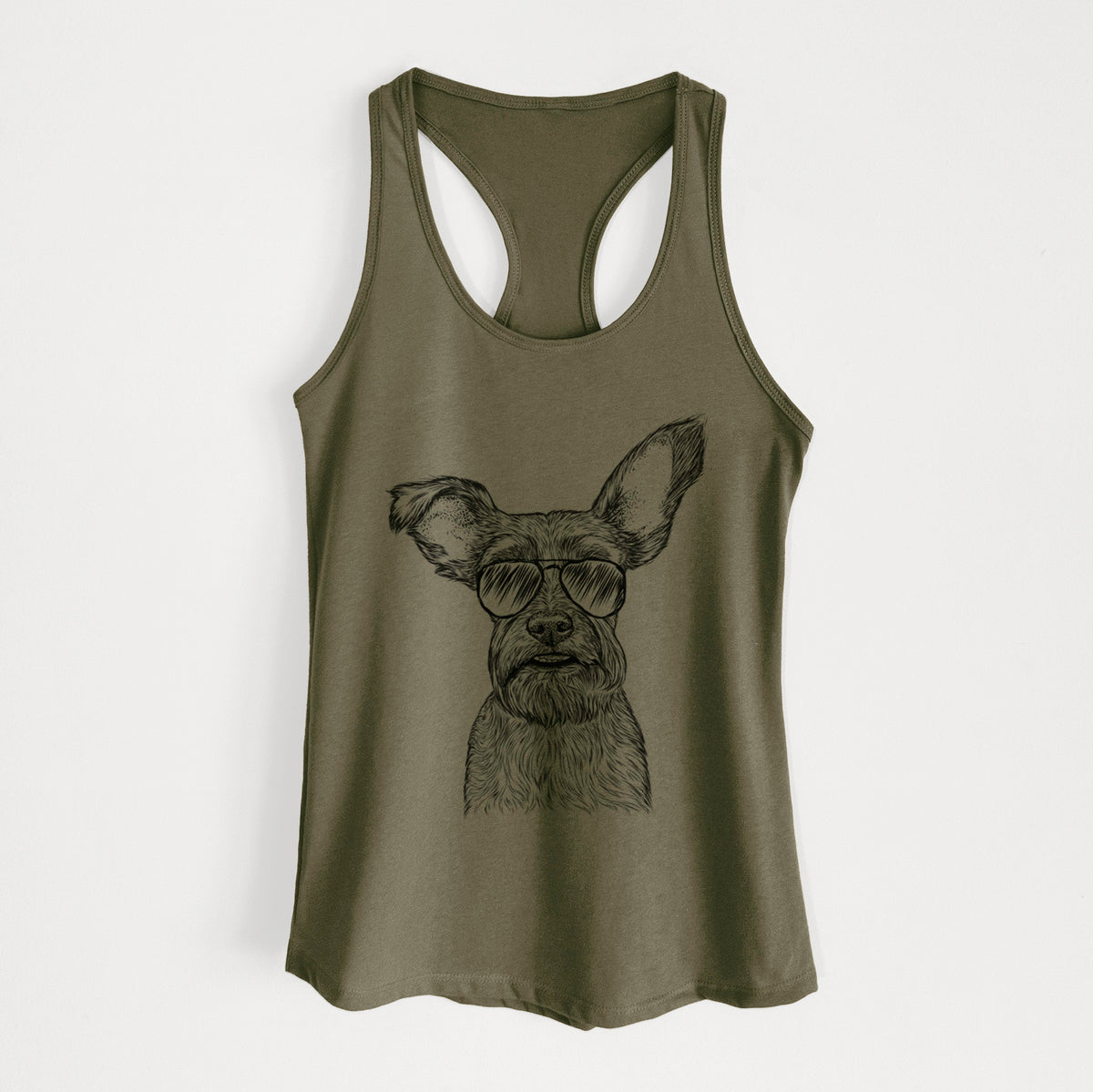 Sawyer the Snorkie - Women's Racerback Tanktop