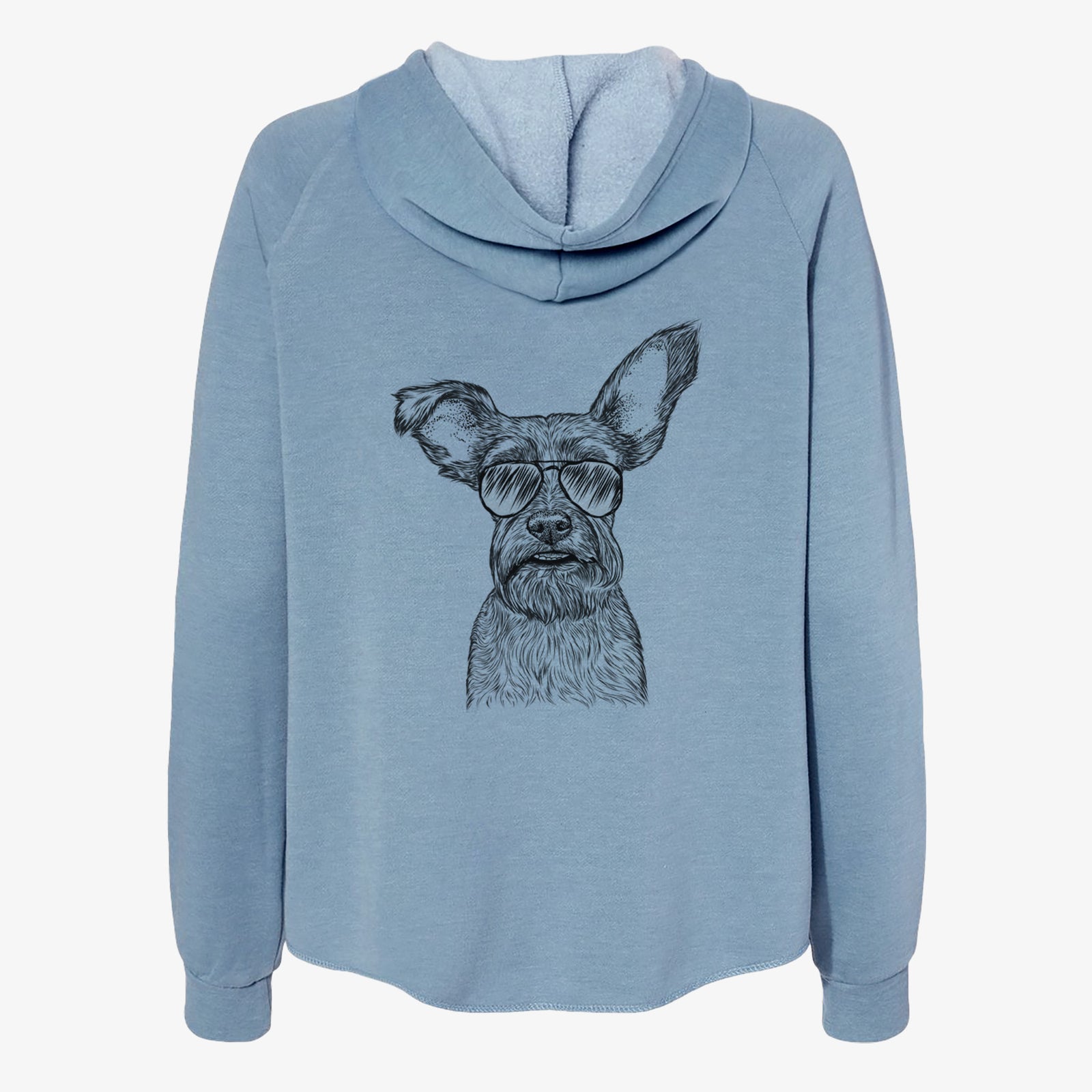 Sawyer the Snorkie - Women's Cali Wave Zip-Up Sweatshirt