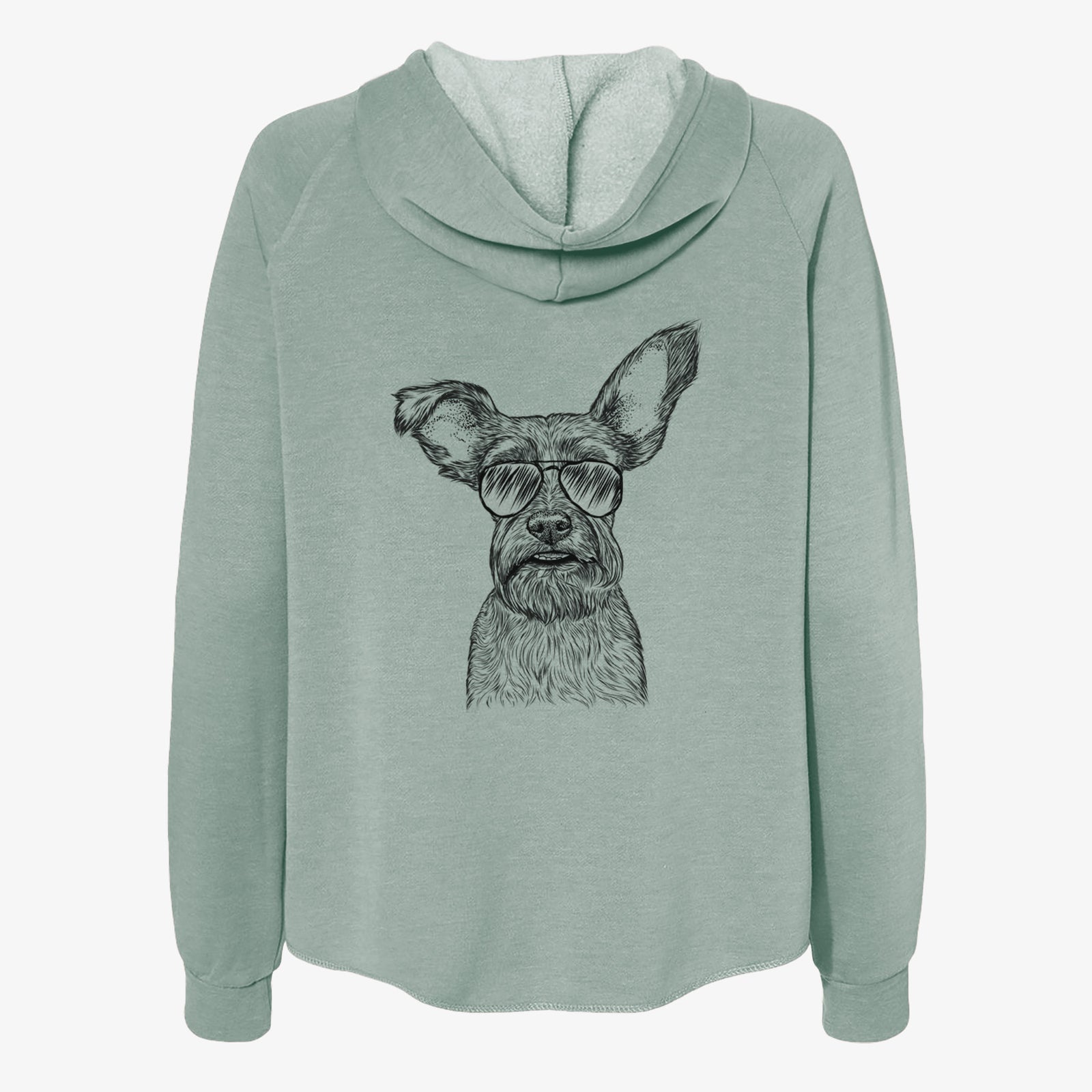 Sawyer the Snorkie - Women's Cali Wave Zip-Up Sweatshirt