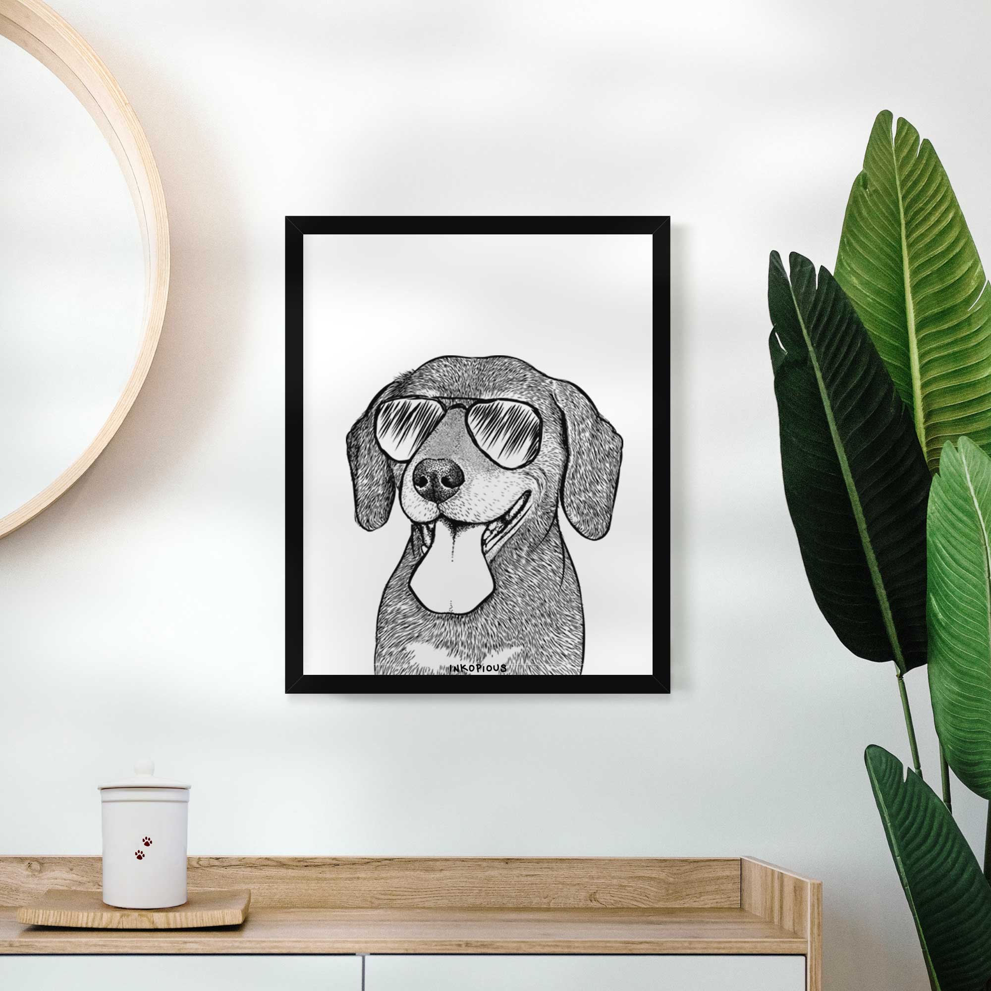 Scarlett the Beagle Art Print