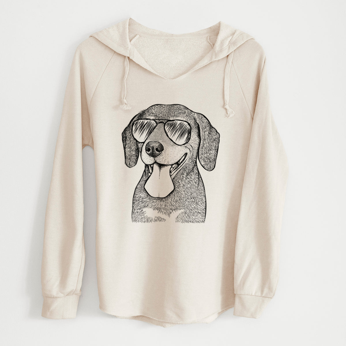 Aviator Scarlett the Beagle - Cali Wave Hooded Sweatshirt