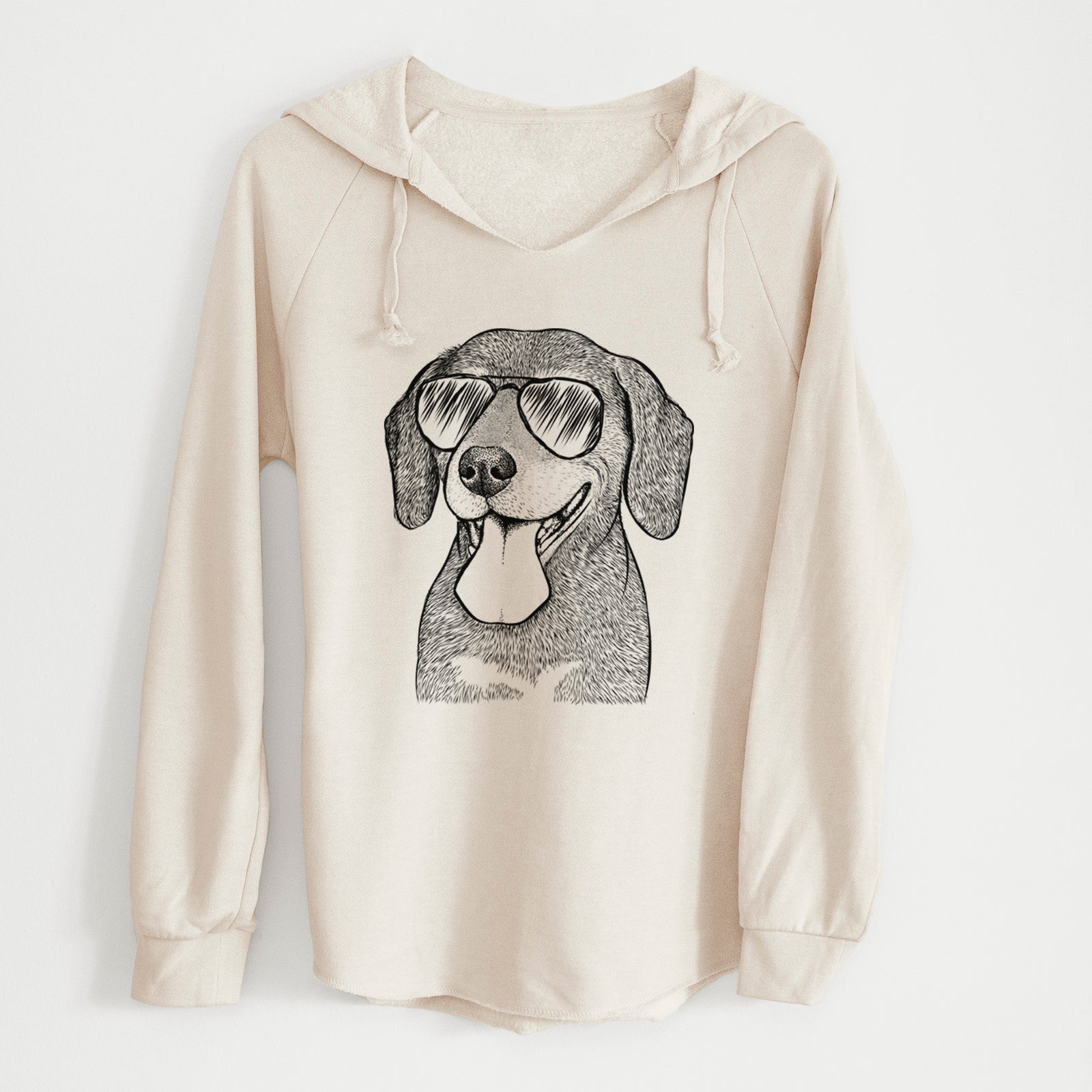 Aviator Scarlett the Beagle - Cali Wave Hooded Sweatshirt