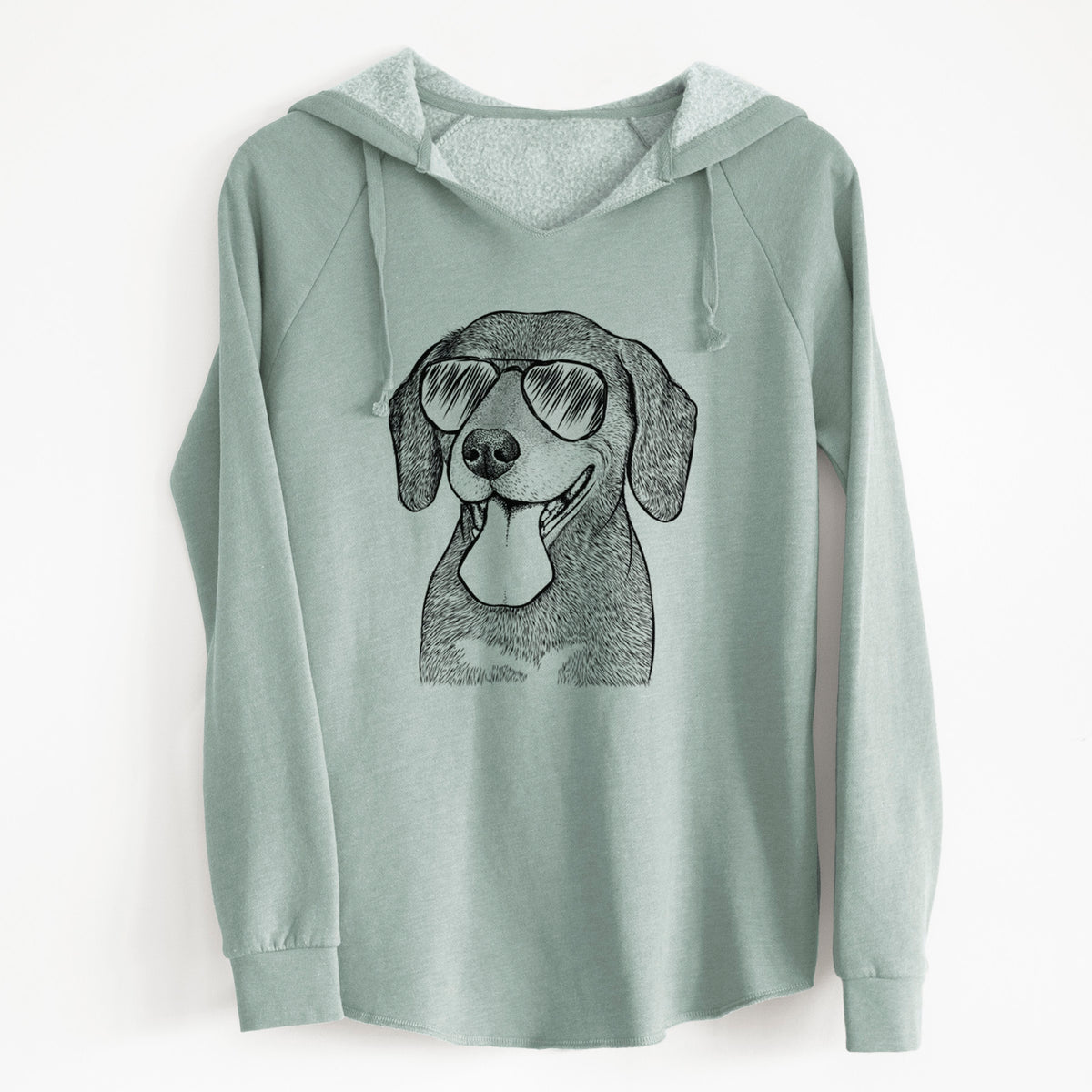 Aviator Scarlett the Beagle - Cali Wave Hooded Sweatshirt